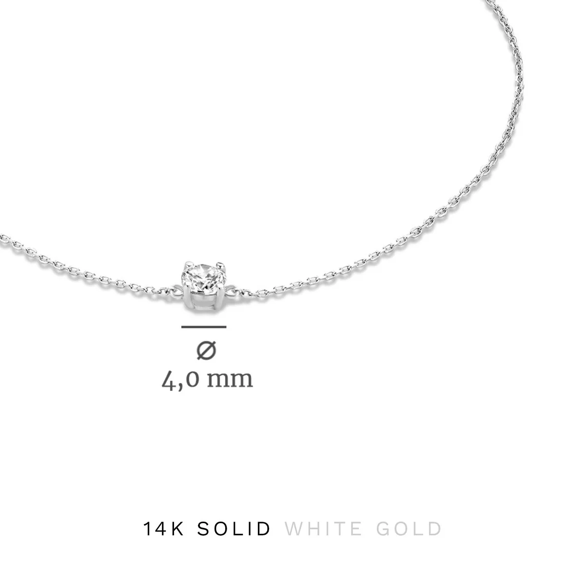Isabel Bernard Cadeau d'Isabel 14 Carat Whitegold Necklace and Bracelet giftset IB90030 - Image 10