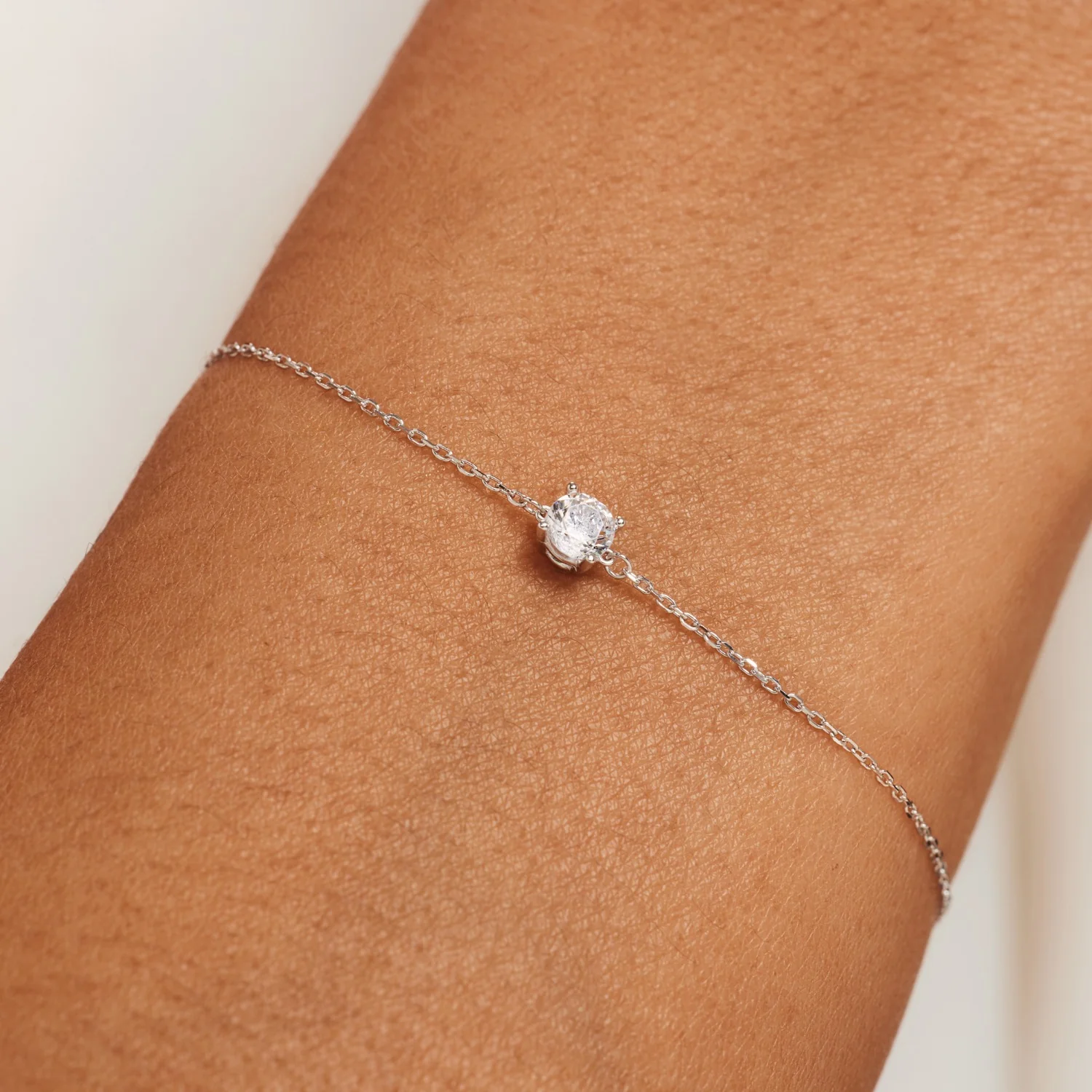 Isabel Bernard Cadeau d'Isabel 14 Carat Whitegold Necklace and Bracelet giftset IB90030 - Image 6