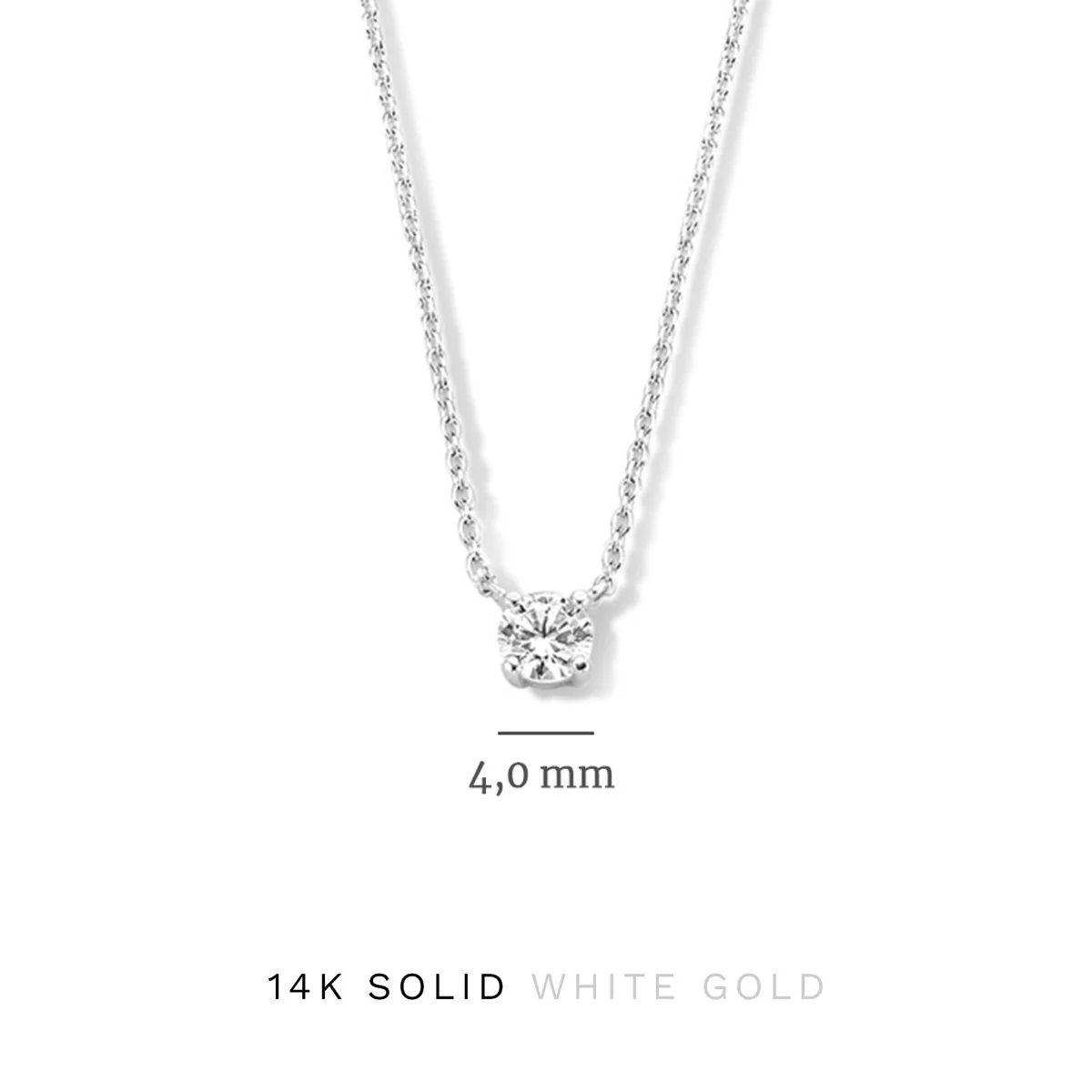 Isabel Bernard Cadeau d'Isabel 14 Carat Whitegold Necklace and Bracelet giftset IB90030 - Image 9
