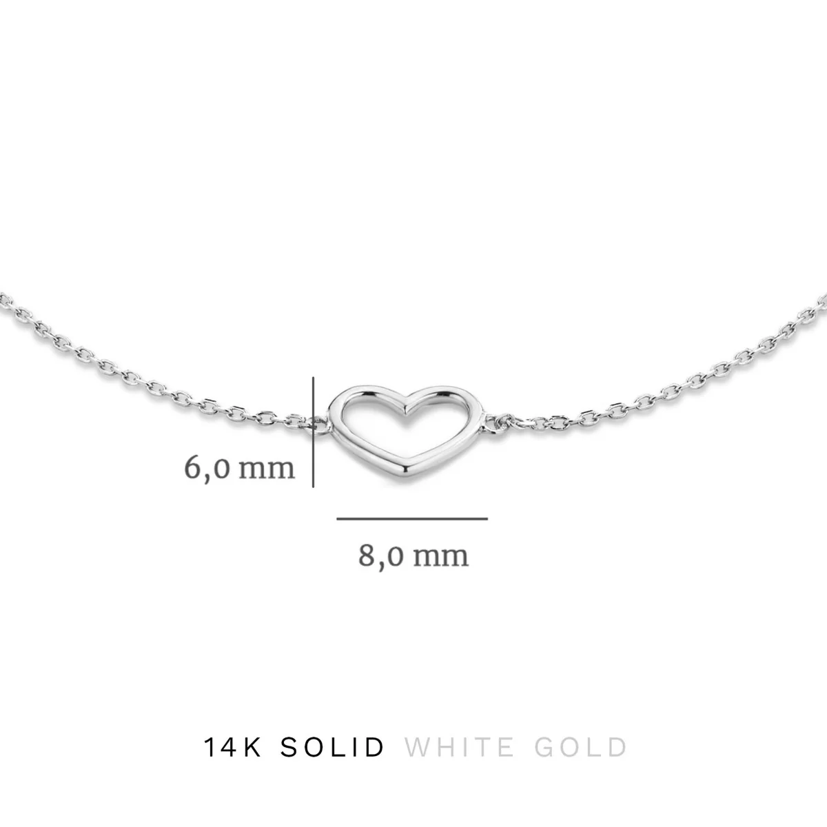Isabel Bernard Cadeau d'Isabel 14 Carat Whitegold Necklace and Bracelet giftset IB90059 - Image 9