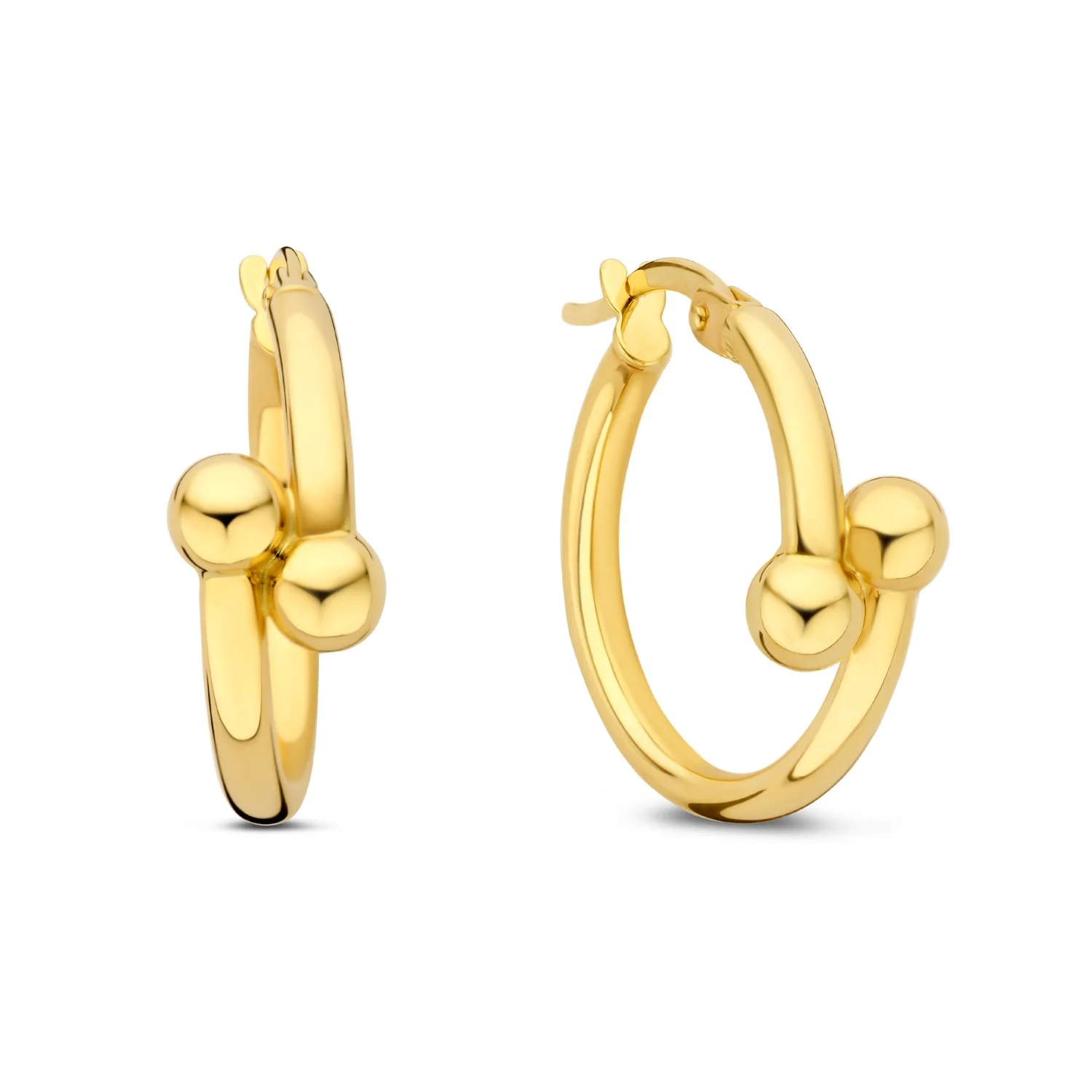 Isabel Bernard Cadeau d'Isabel 14 karat gold bracelet bangle and hoop earrings gift set IB90179 - Image 7
