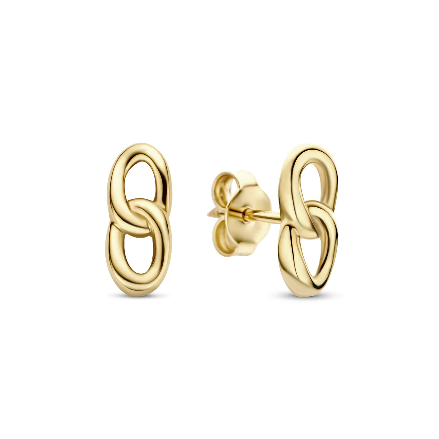 Isabel Bernard Cadeau d'Isabel 14 karat gold earring set with chains IB90183 - Image 4