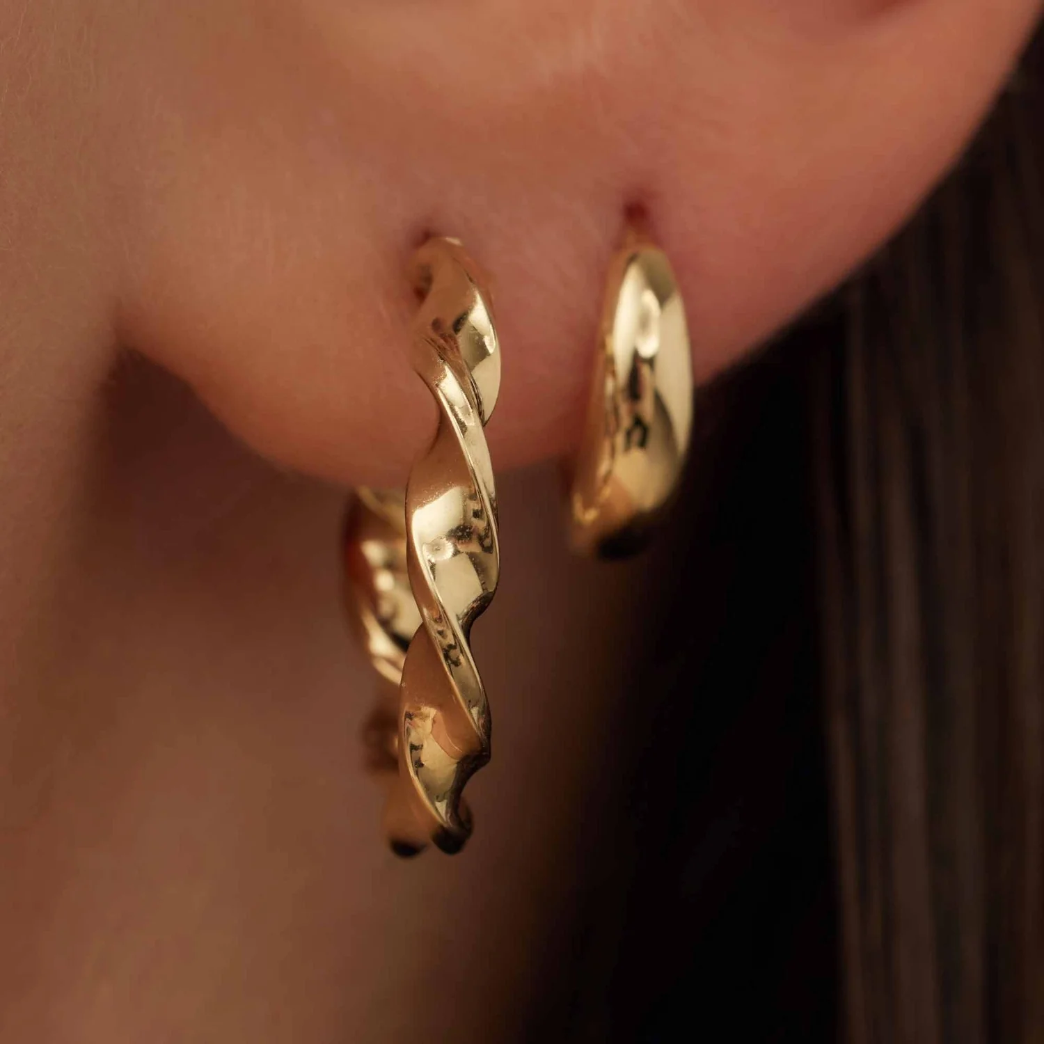 Isabel Bernard Cadeau d'Isabel 14 karat gold earring set IB90176 - Image 2