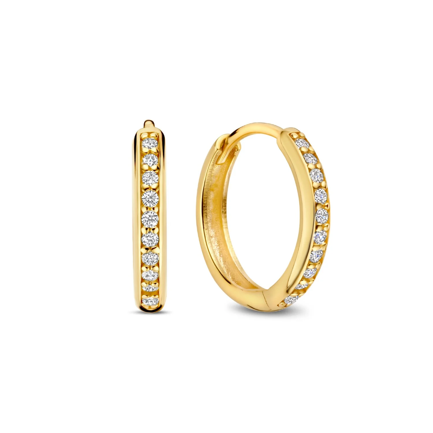 Isabel Bernard Cadeau d'Isabel 14 karat gold earring set with zirconia IB90188 - Image 4