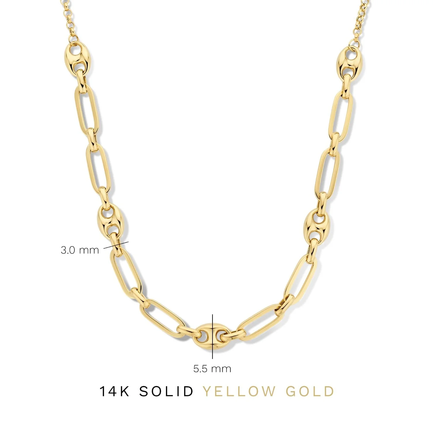 Isabel Bernard Cadeau d'Isabel 14 karat gold necklace and bracelet gift set with chains IB90181 - Image 8