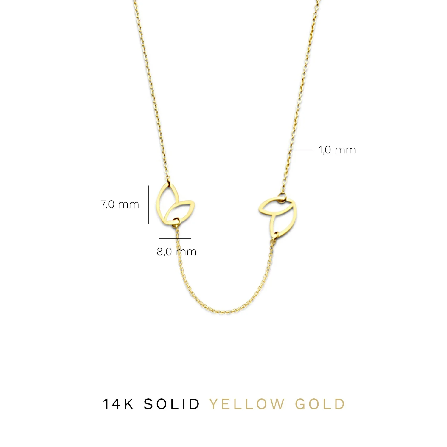 Isabel Bernard Cadeau d'Isabel 14 karat gold necklace and bracelet gift set IB90187 - Image 8