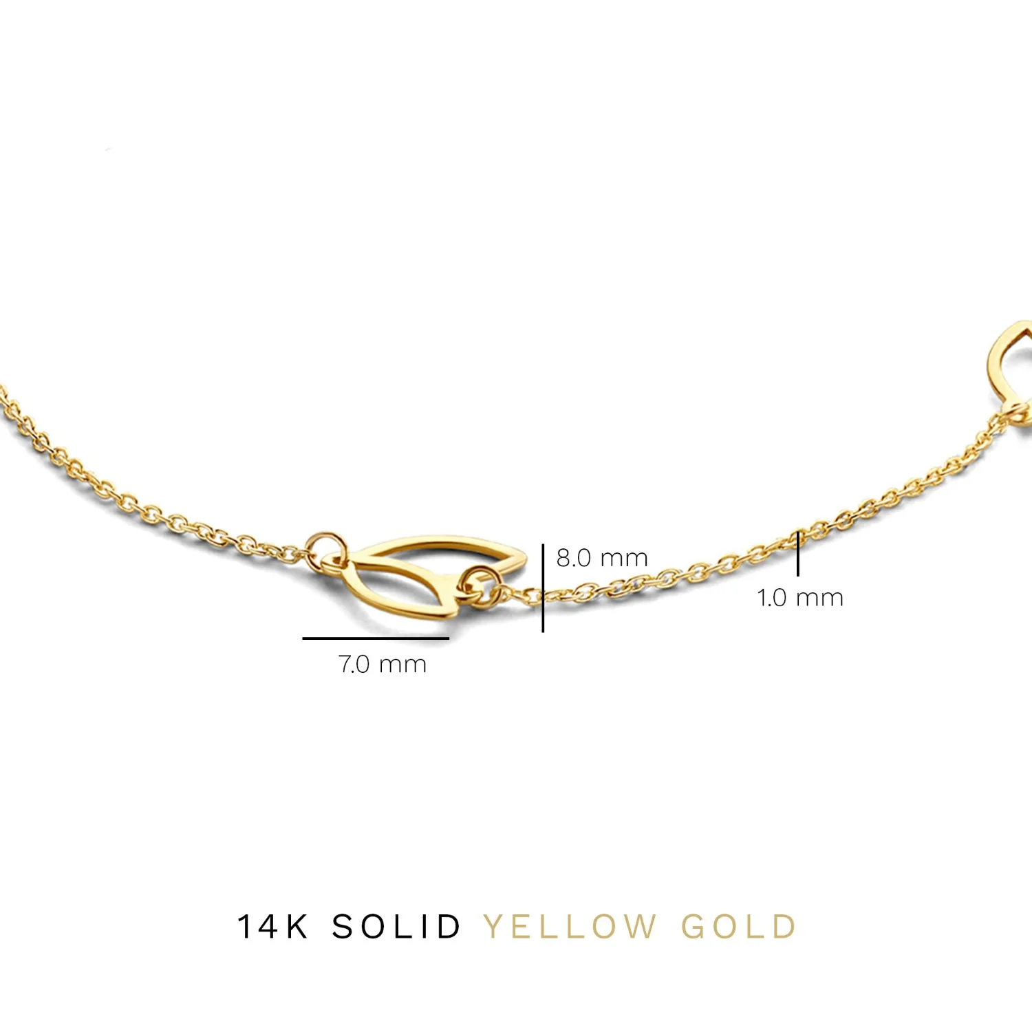 Isabel Bernard Cadeau d'Isabel 14 karat gold necklace and bracelet gift set IB90187 - Image 9