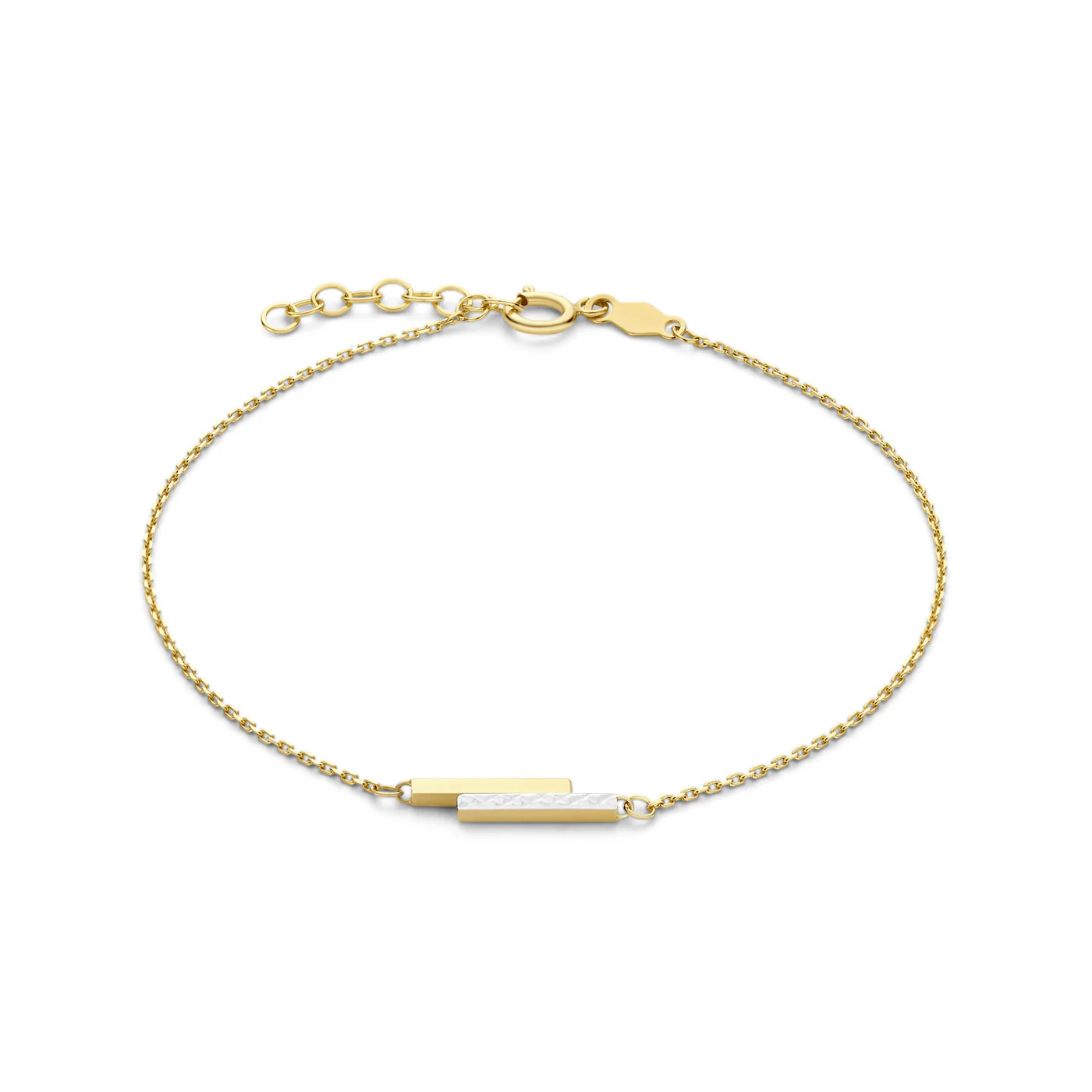 Isabel Bernard Cadeau d'Isabel 14 karat gold necklace and bracelet gift set with rods IB90189 - Image 5
