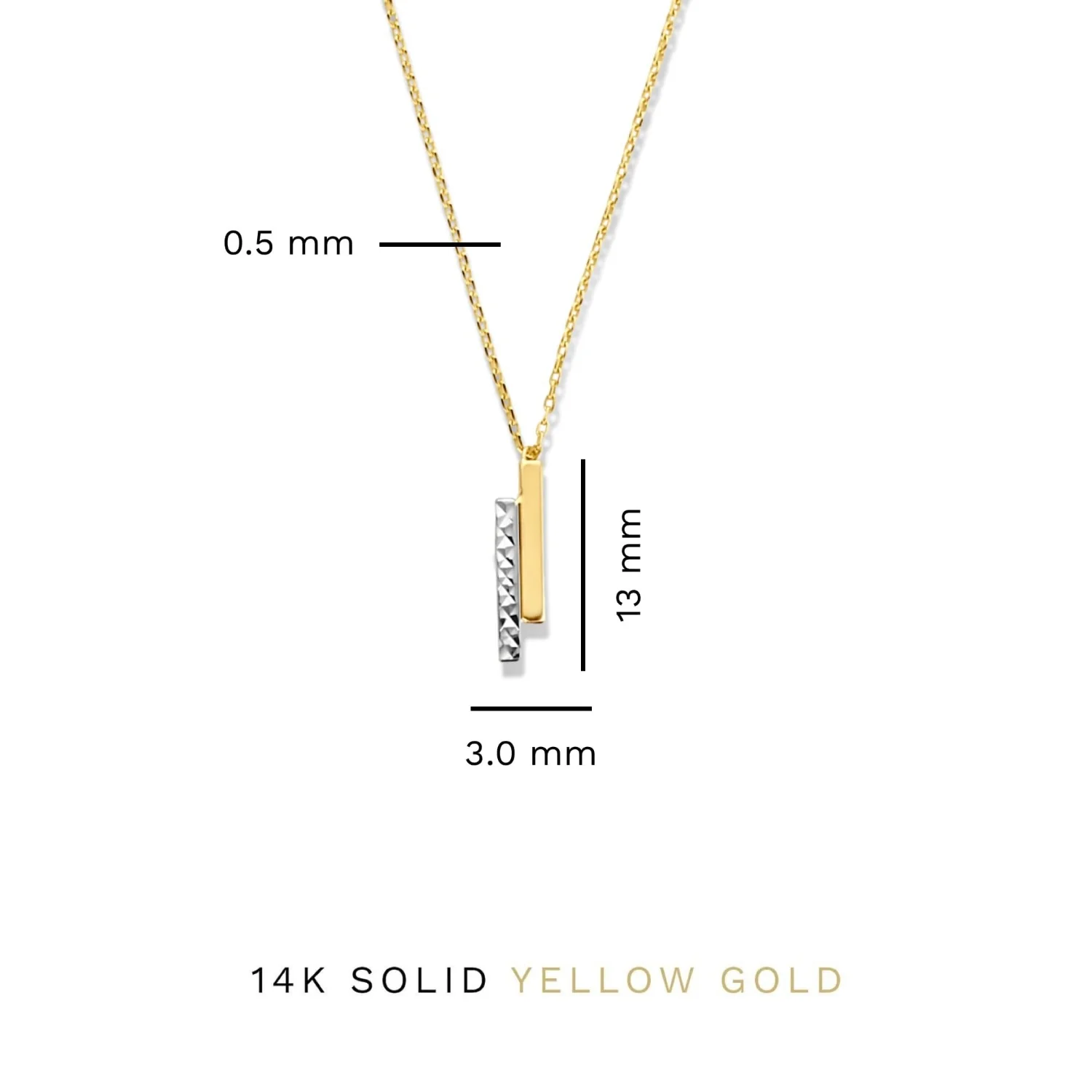 Isabel Bernard Cadeau d'Isabel 14 karat gold necklace and bracelet gift set with rods IB90189 - Image 9