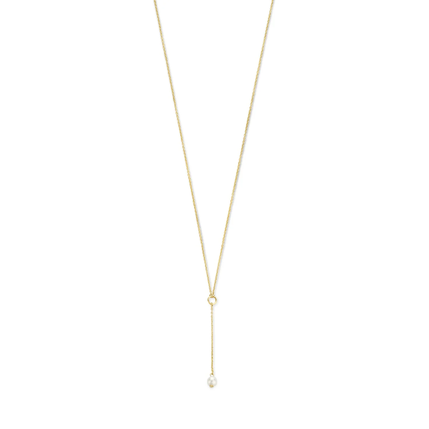 Isabel Bernard Cadeau d'Isabel 14 karat gold necklace and ear studs gift set with freshwater pearls IB90182 - Image 4