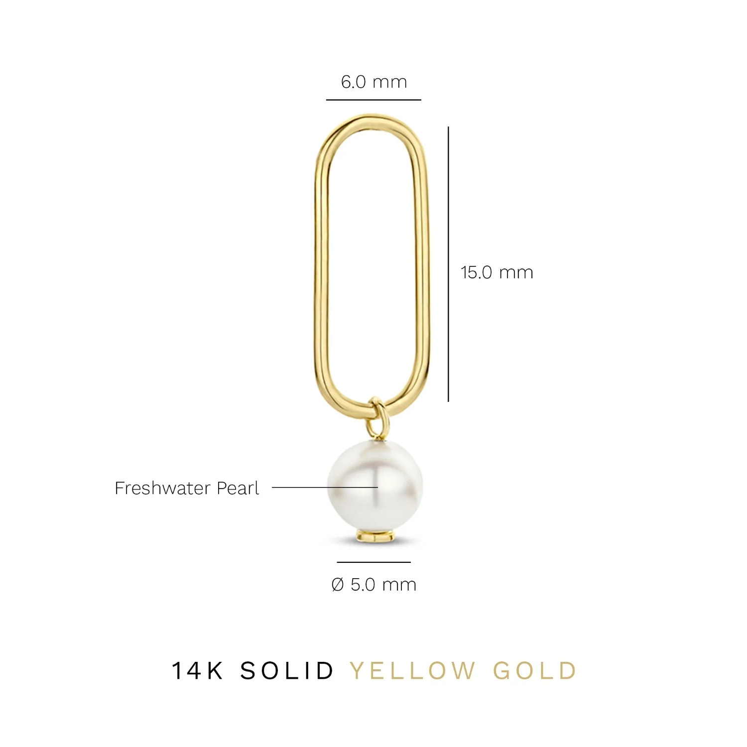 Isabel Bernard Cadeau d'Isabel 14 karat gold necklace and ear studs gift set with freshwater pearls IB90182 - Image 8