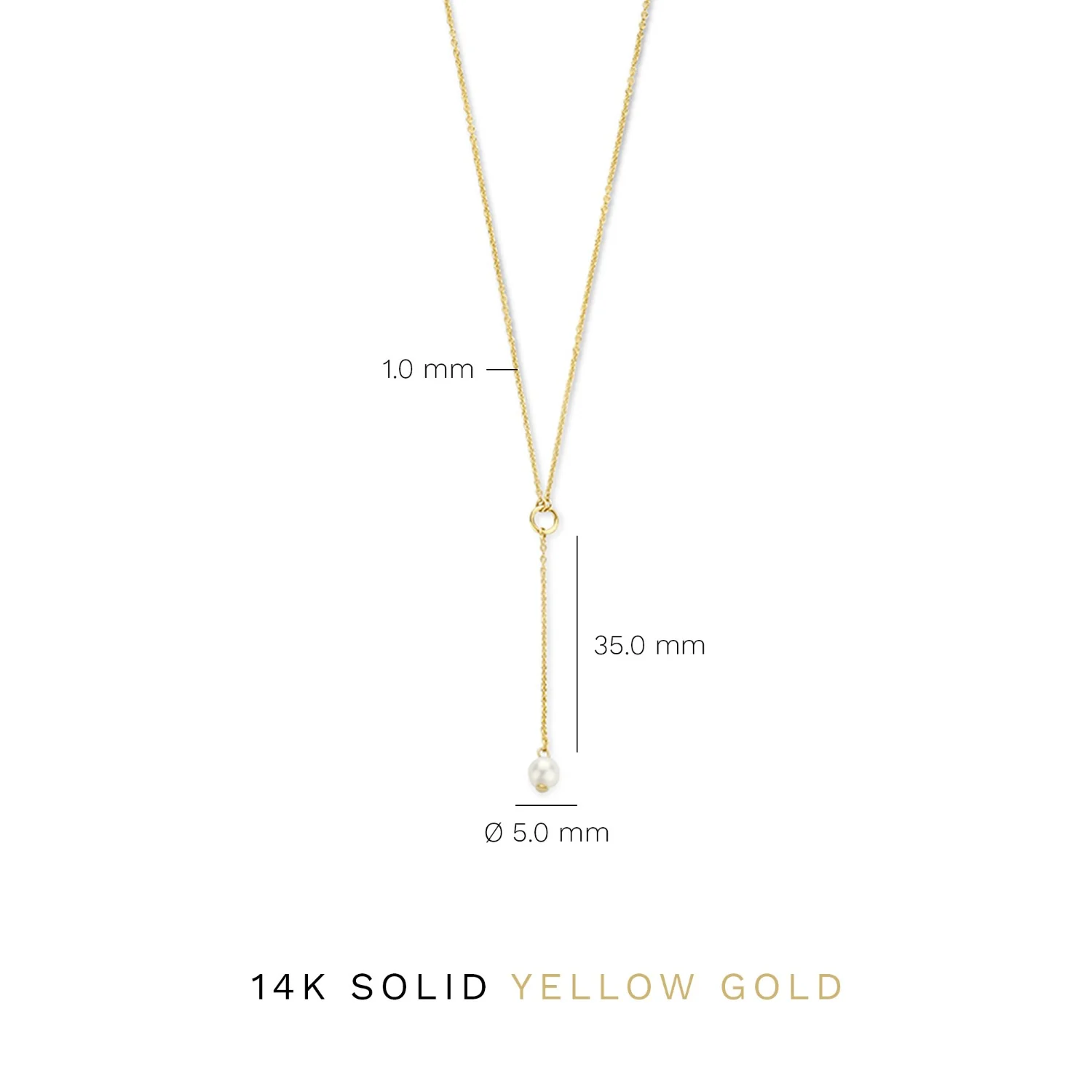 Isabel Bernard Cadeau d'Isabel 14 karat gold necklace and ear studs gift set with freshwater pearls IB90182 - Image 9