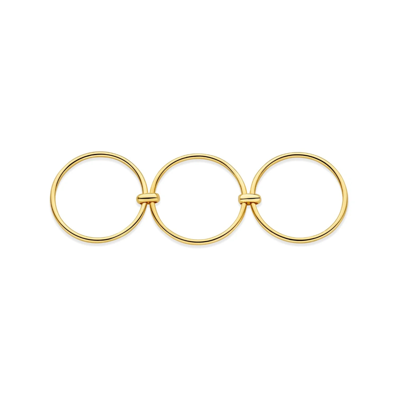 Isabel Bernard Cour d'Honneur Adora 14 karat golden 3-piece multiring IB330102-52 - Image 5