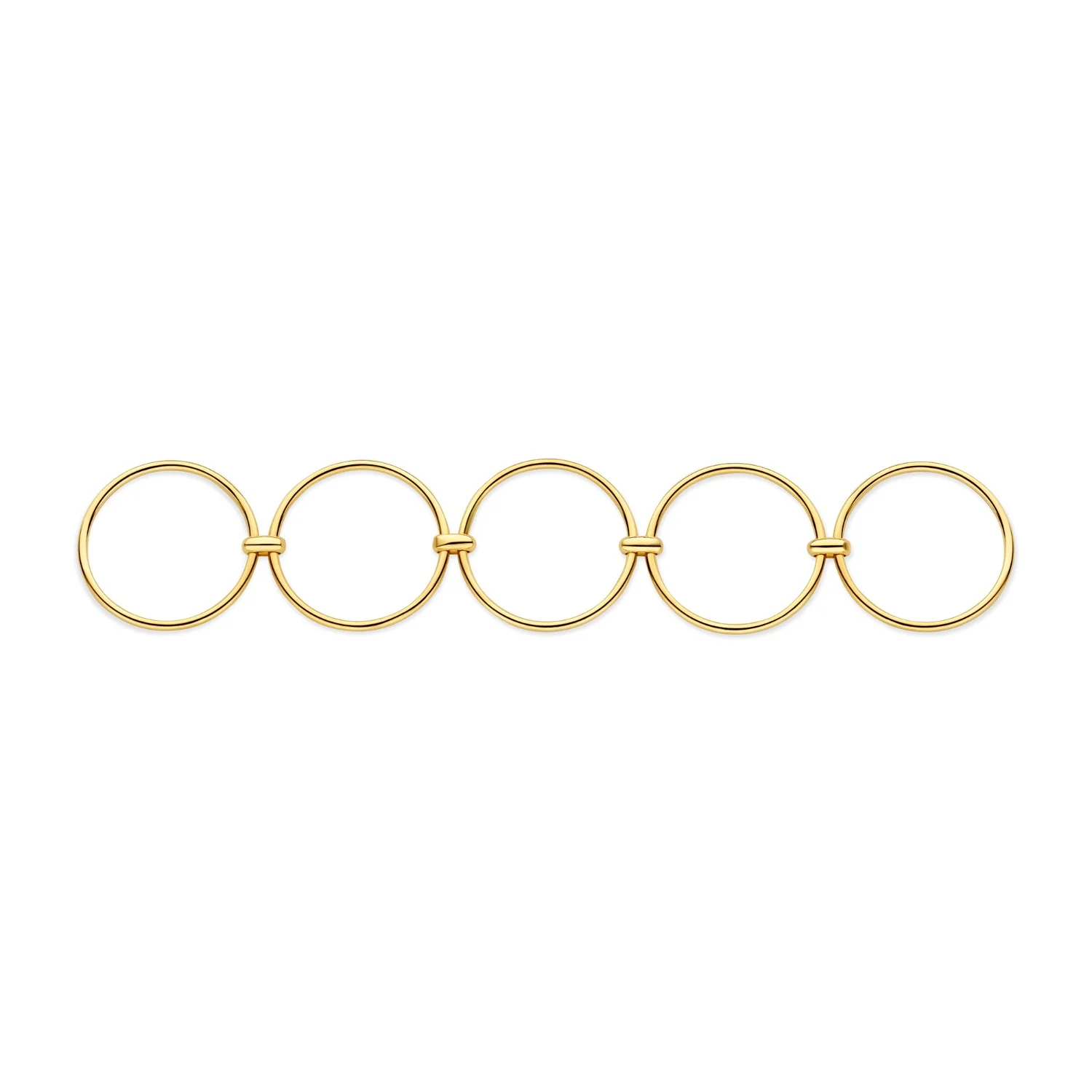 Isabel Bernard Cour d'Honneur Adora 14 karat golden 5-piece multiring IB330103-54 - Image 5