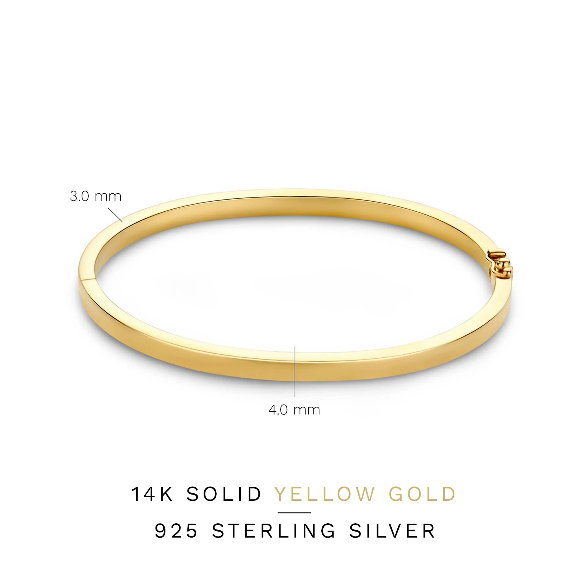 Isabel Bernard Cour d'Honneur Clara 14 Carat Golden Bangle IB320113-56 - Image 5