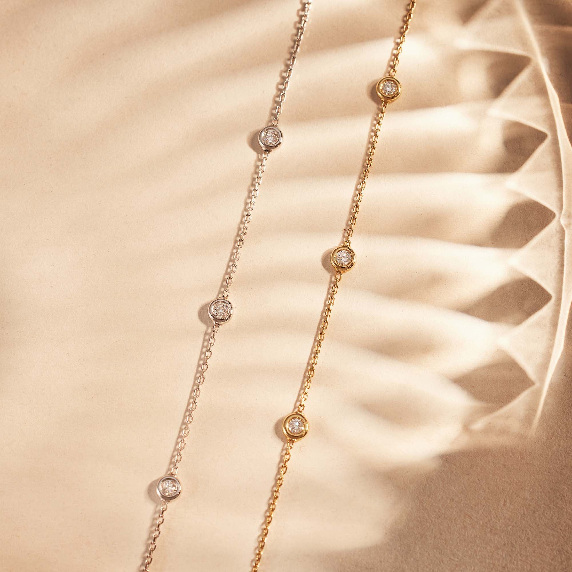 Isabel Bernard De la Paix Alfie 14 Carat Golden Bracelet | diamond 0.12 ct | IBD320001 - Image 5