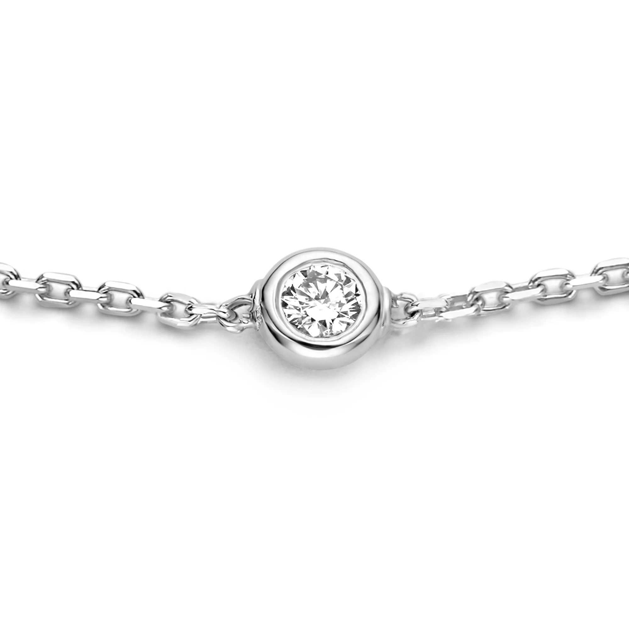 Isabel Bernard De la Paix Alfie 14 Carat Whitegold Bracelet | diamond 0.05 ct | IBD320004 - Image 5