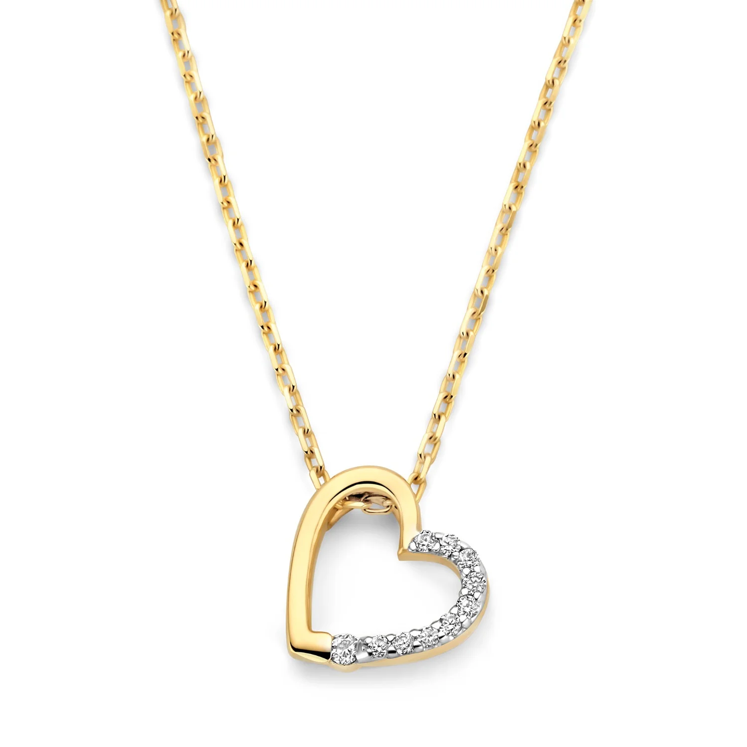 Isabel Bernard De la Paix Léna 14 karat gold necklace with diamond 0.03 carat IBD350029 - Image 5