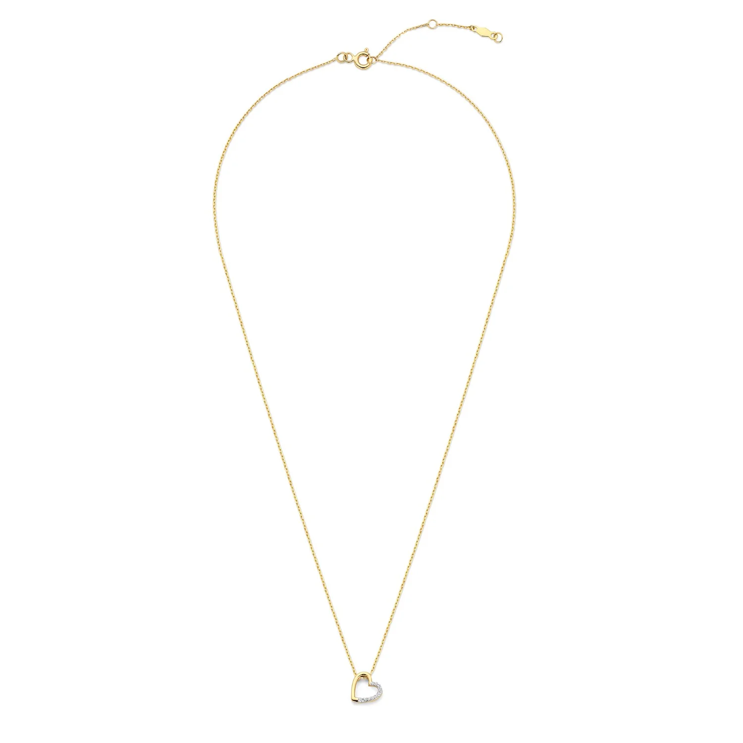 Isabel Bernard De la Paix Léna 14 karat gold necklace with diamond 0.03 carat IBD350029 - Image 7