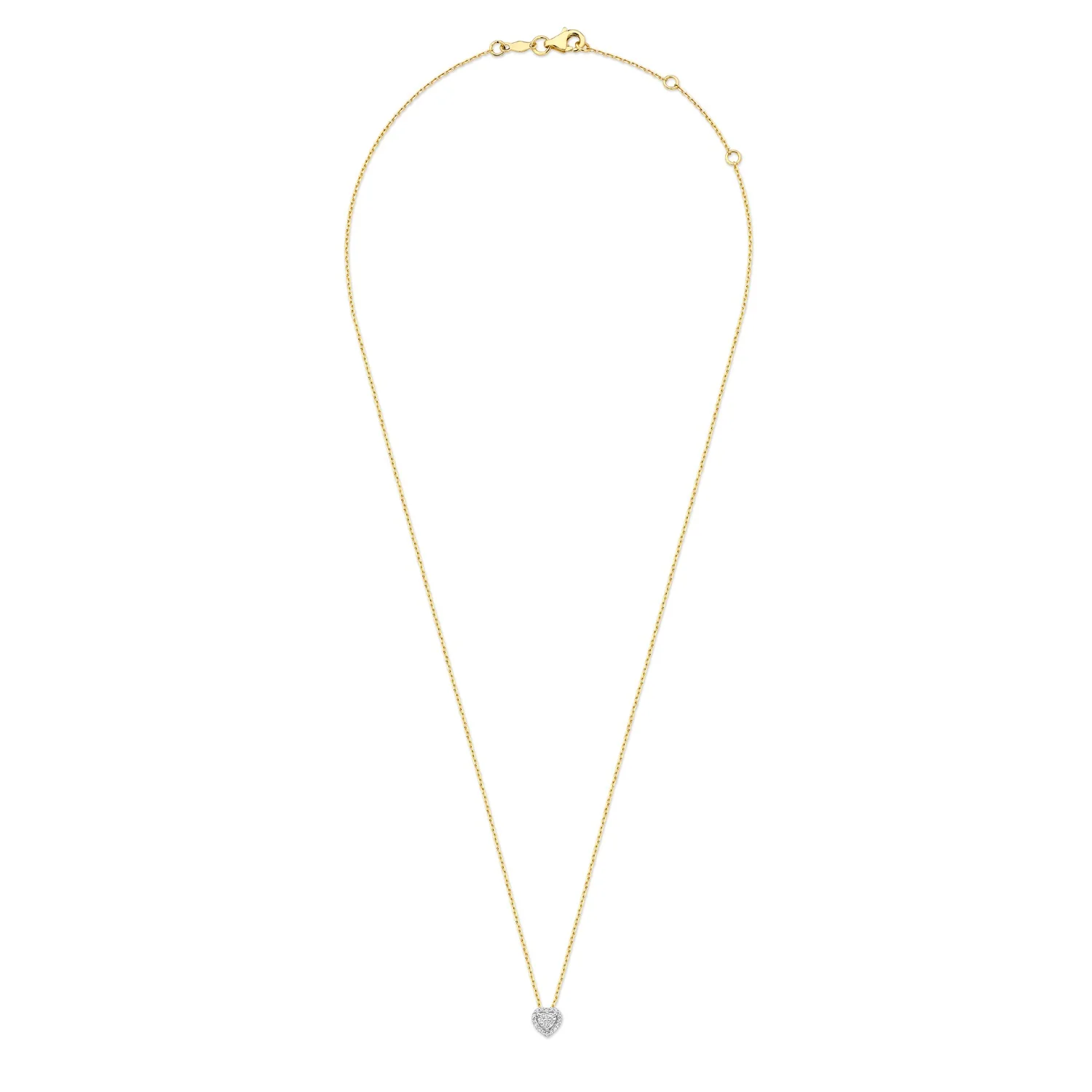Isabel Bernard De la Paix Amore 14 karat gold necklace with diamond 0.14 carat IBD350024 - Image 7