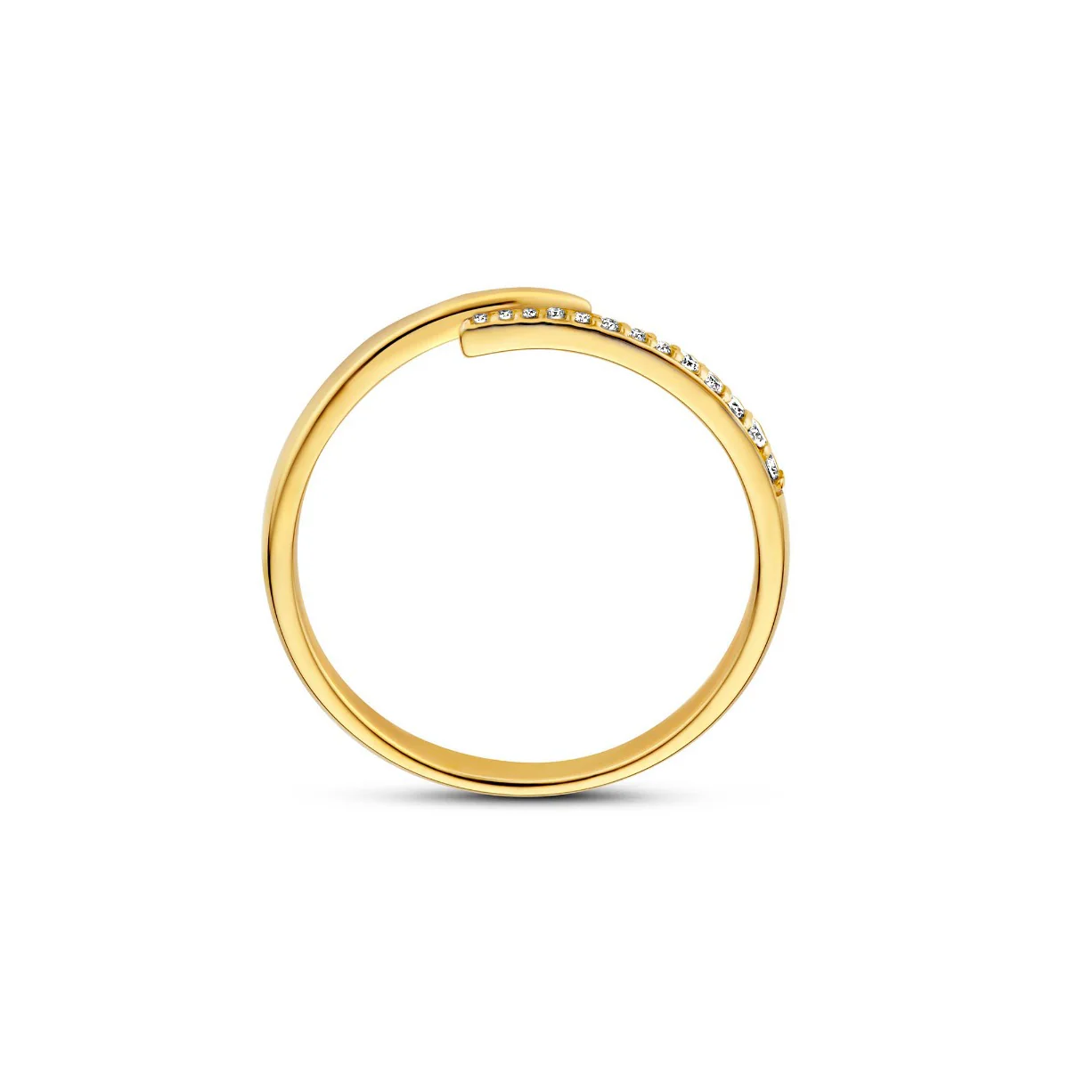 Isabel Bernard De la Paix Flavie 14 Karat gold ring with diamond 0.08 carat IBD330034-54 - Image 6