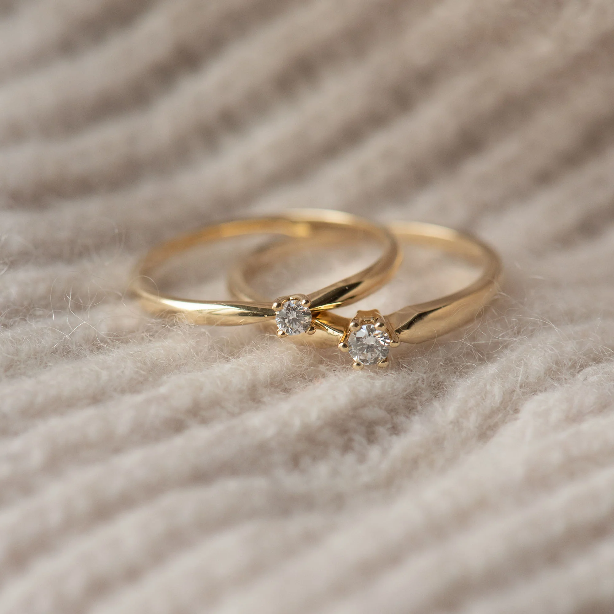 Isabel Bernard De la Paix Celesse 14 Carat Gold Ring | diamond 0.07 ct | IBD330002-54 - Image 4