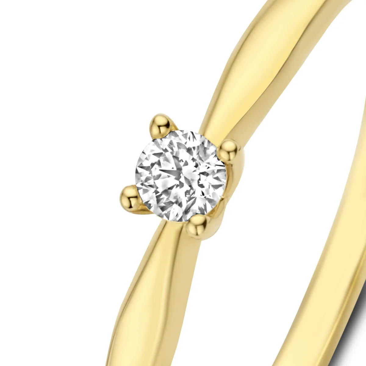 Isabel Bernard De la Paix Celesse 14 Carat Gold Ring | diamond 0.07 ct | IBD330002-54 - Image 6