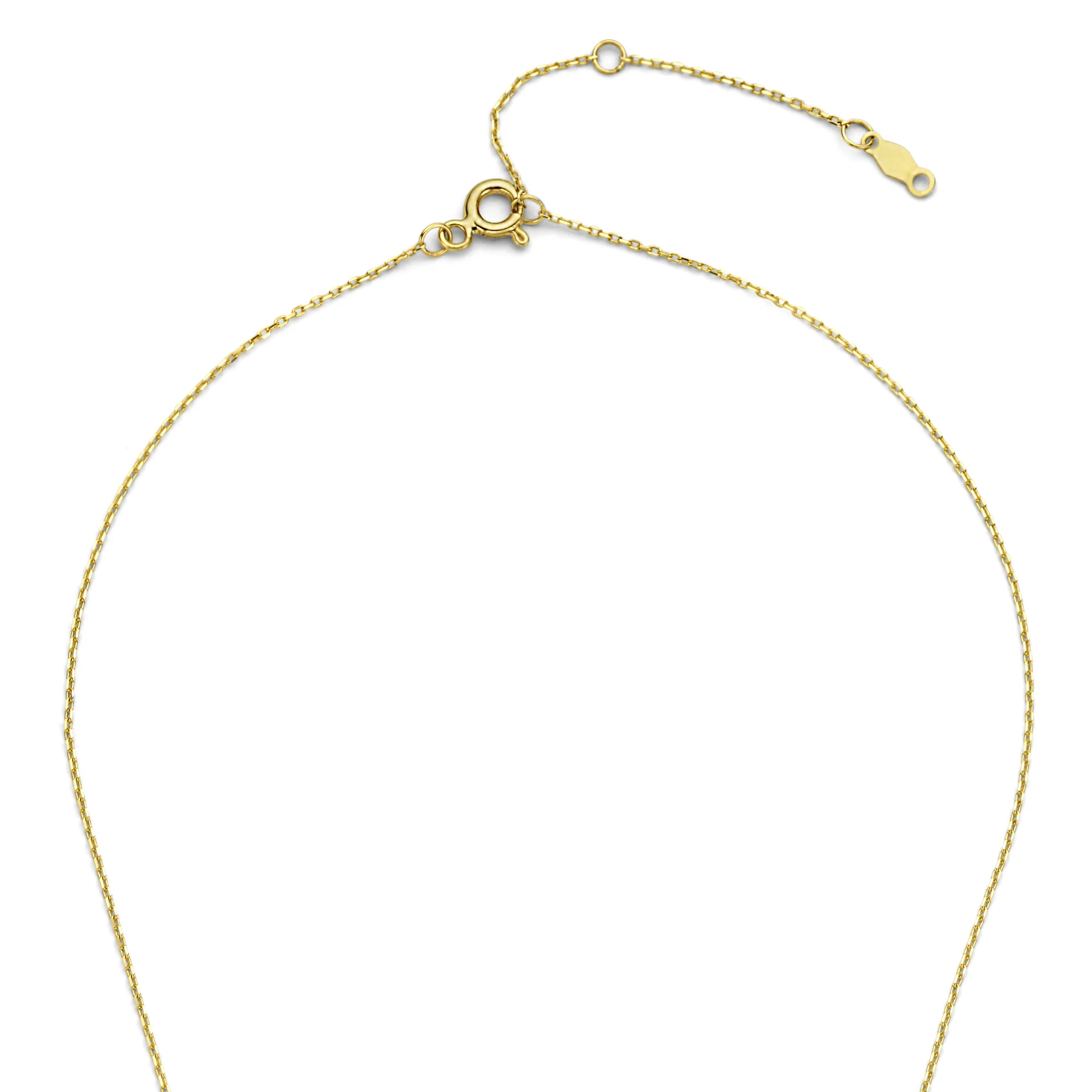 Isabel Bernard De la Paix Celesse 14 Carat Golden Necklace | diamond 0.07 ct | IBD350002 - Image 7