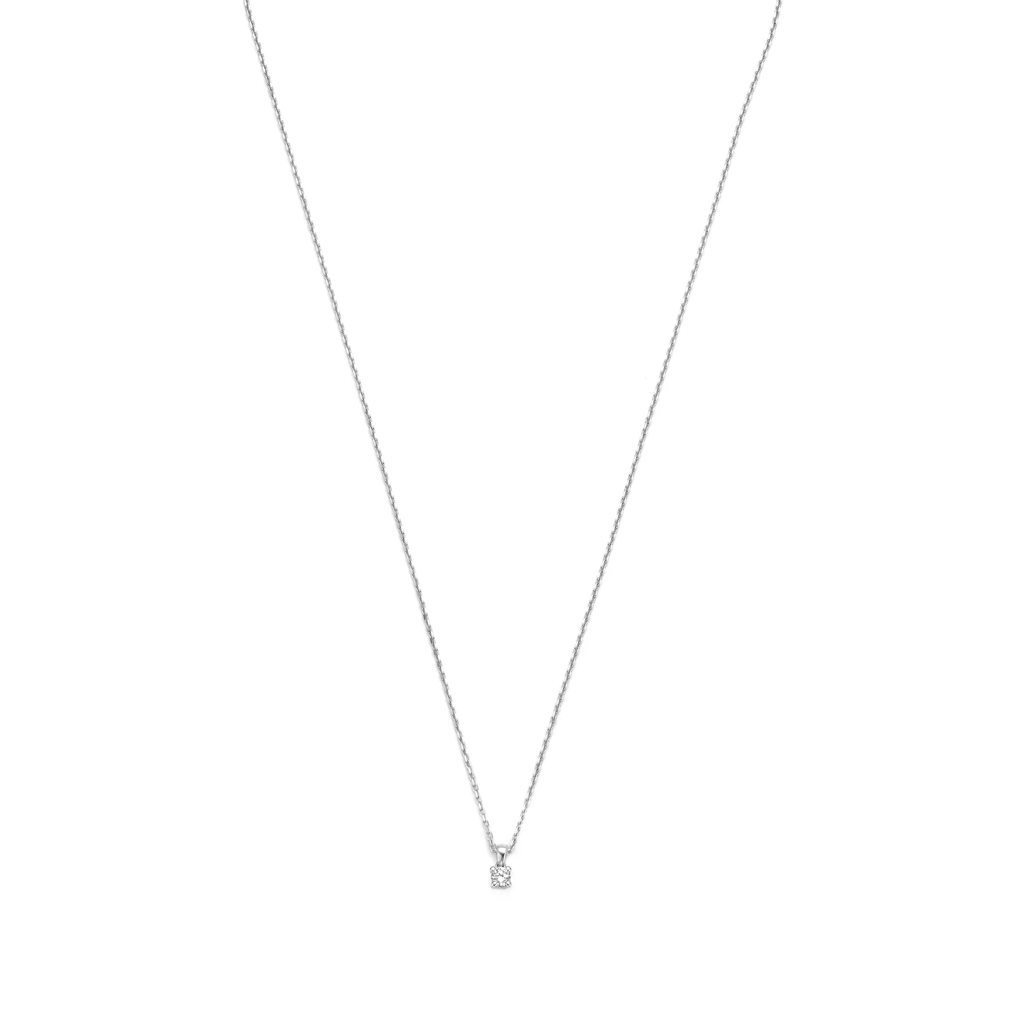 Isabel Bernard De la Paix Celesse 14 Carat Whitegold Necklace | diamond 0.07 ct | IBD350005 - Image 5