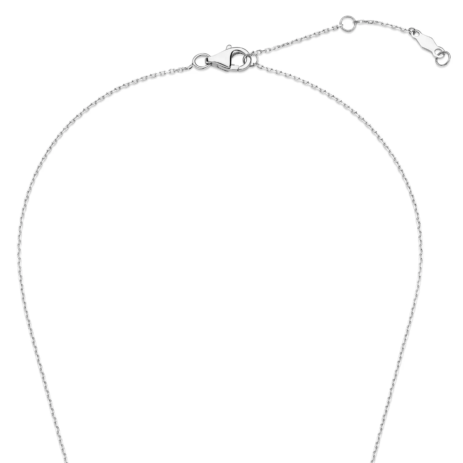 Isabel Bernard De la Paix Celesse 14 Carat Whitegold Necklace | diamond 0.07 ct | IBD350005 - Image 7