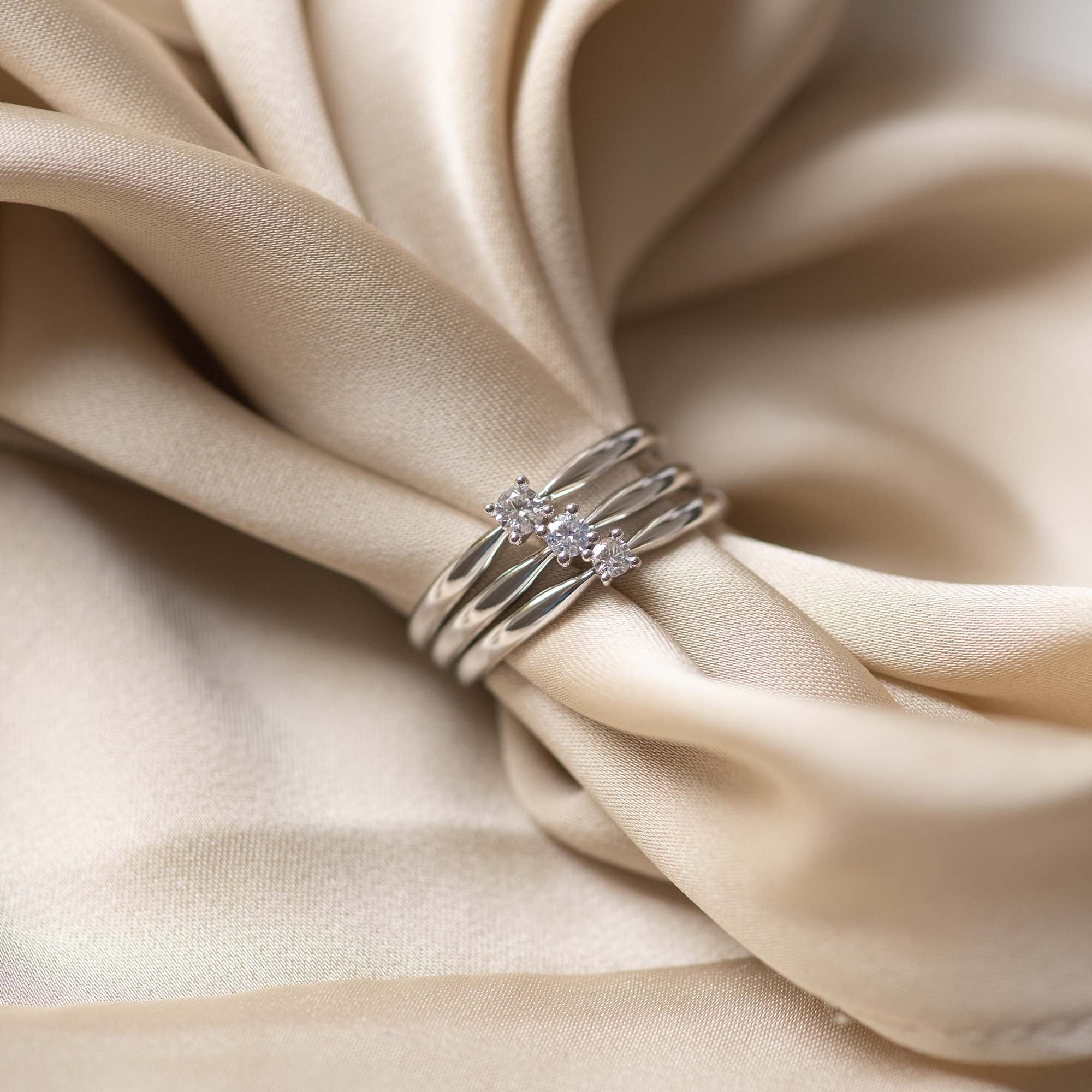 Isabel Bernard De la Paix Celesse 14 Carat Whitegold Ring | diamond 0.07 ct | IBD330005-54 - Image 5