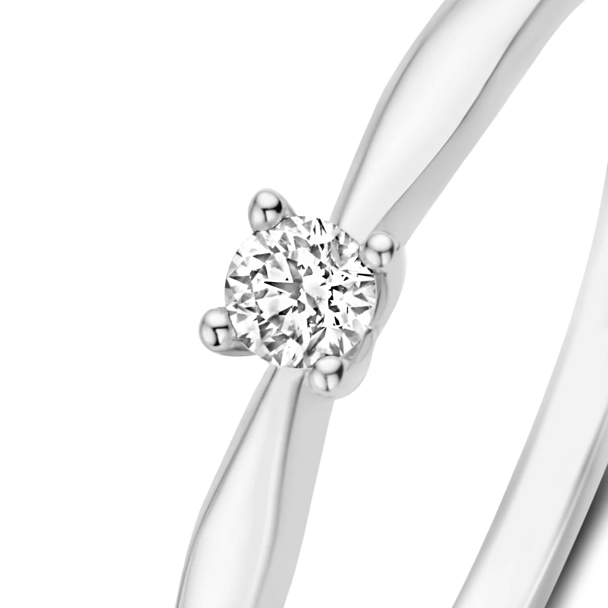 Isabel Bernard De la Paix Celesse 14 Carat Whitegold Ring | diamond 0.07 ct | IBD330005-54 - Image 8