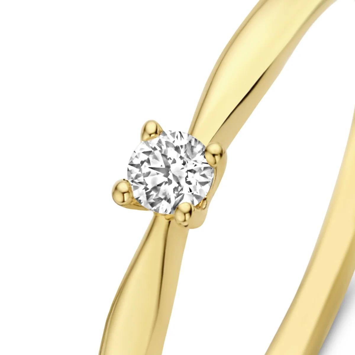 Isabel Bernard De la Paix Céline 14 Carat Gold Ring | diamond 0.05 ct | IBD330001-48 - Image 7