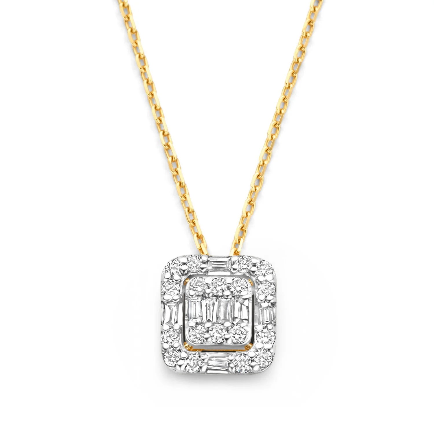 Isabel Bernard De la Paix Elena 14 karat gold necklace with diamond 0.18 carat IBD350030 - Image 5