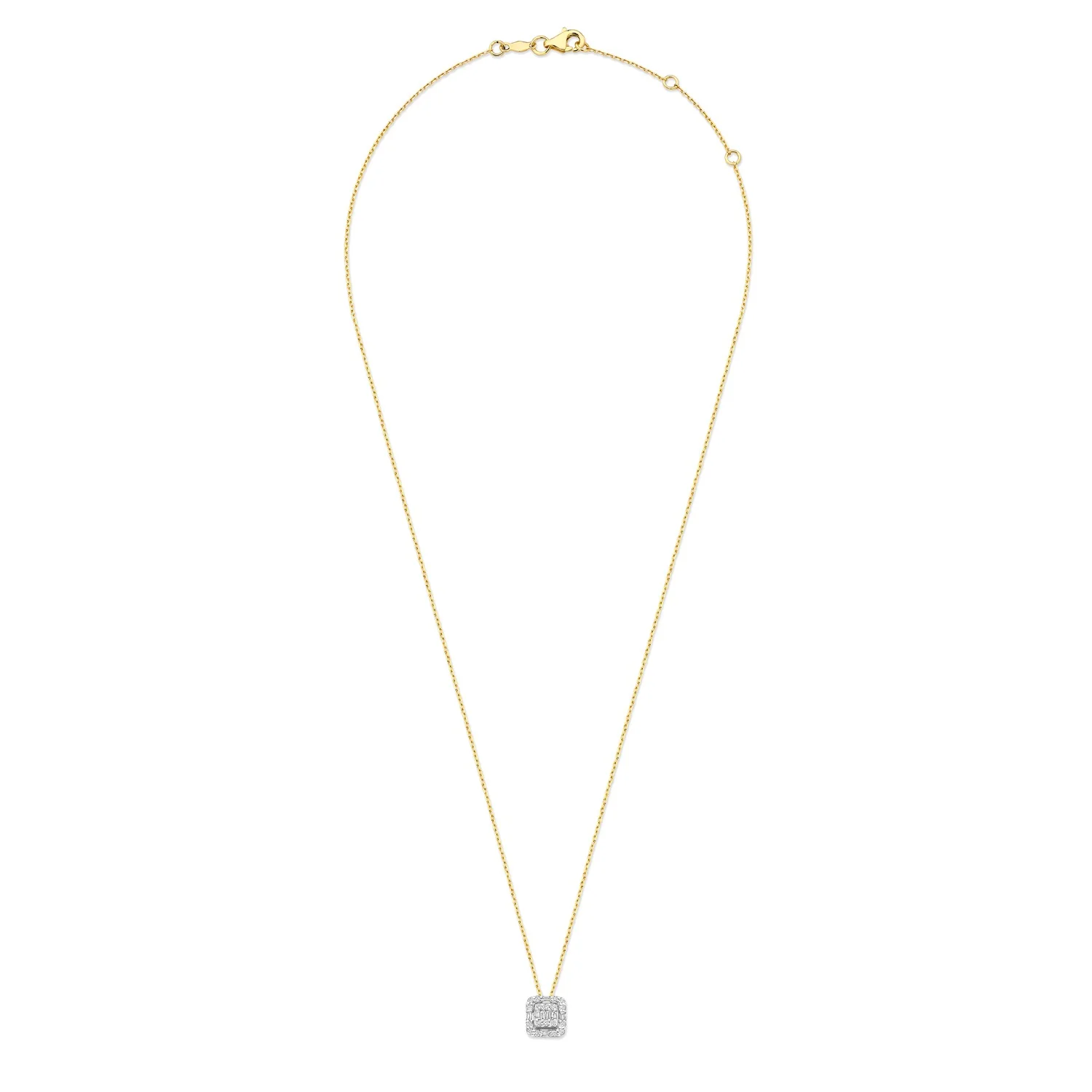 Isabel Bernard De la Paix Elena 14 karat gold necklace with diamond 0.18 carat IBD350030 - Image 6