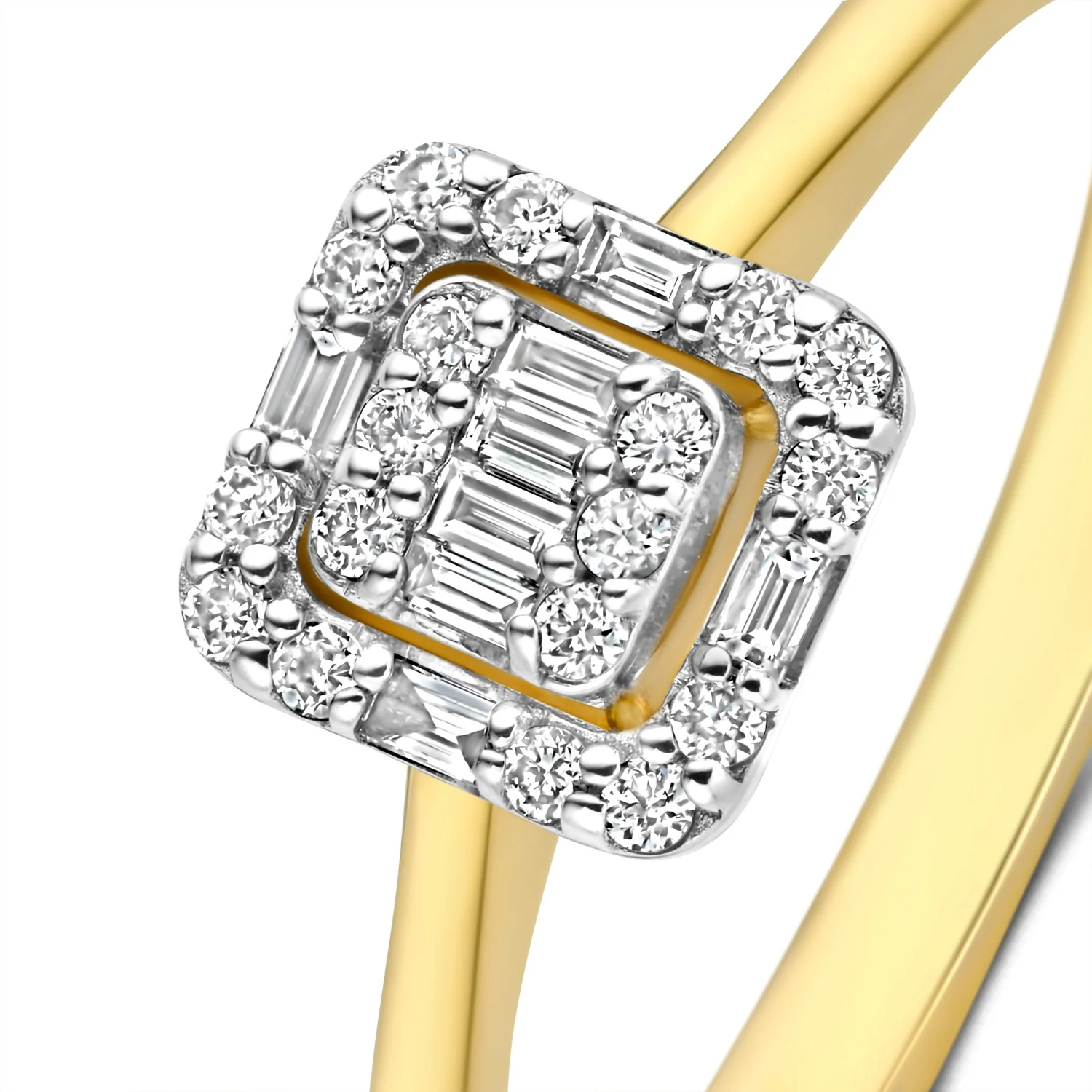 Isabel Bernard De la Paix Elena 14 karat gold ring with diamond 0.18 carat IBD330036-60 - Image 5