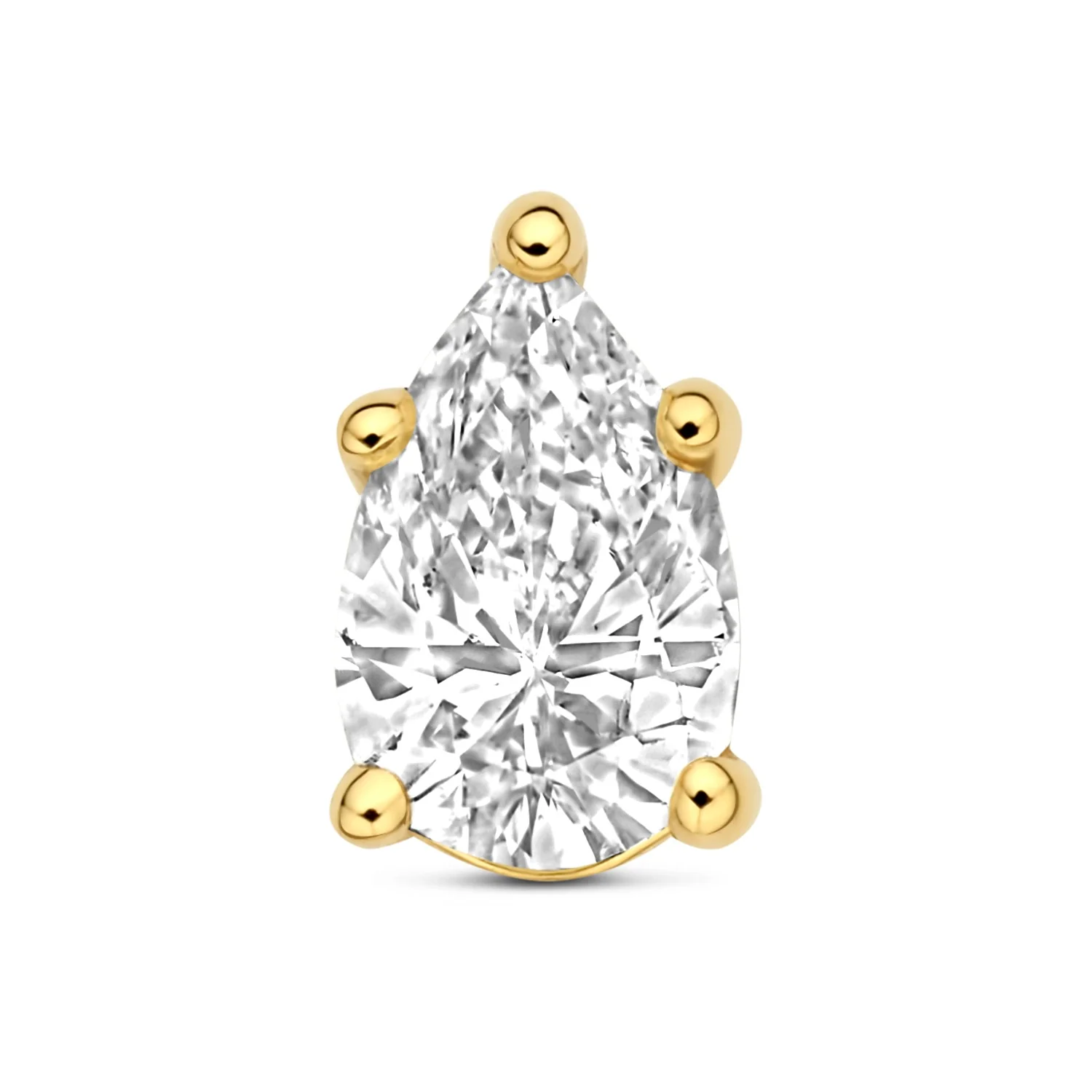 Isabel Bernard De la Paix Eloise 14 karat gold ear stud with diamond 0.2 carat IBD360036 - Image 5