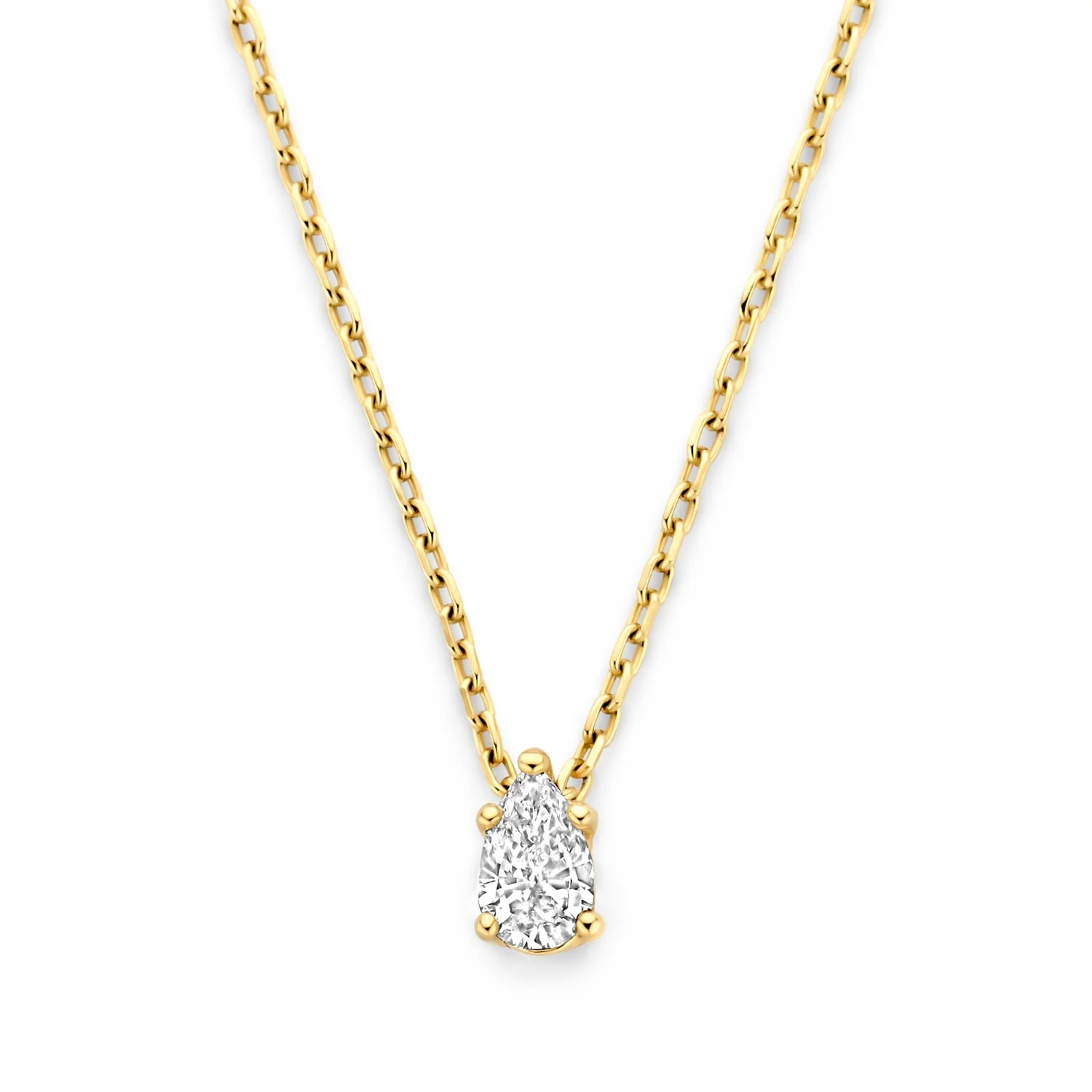 Isabel Bernard De la Paix Eloise 14 karat gold necklace with diamond 0.1 carat IBD350025 - Image 6