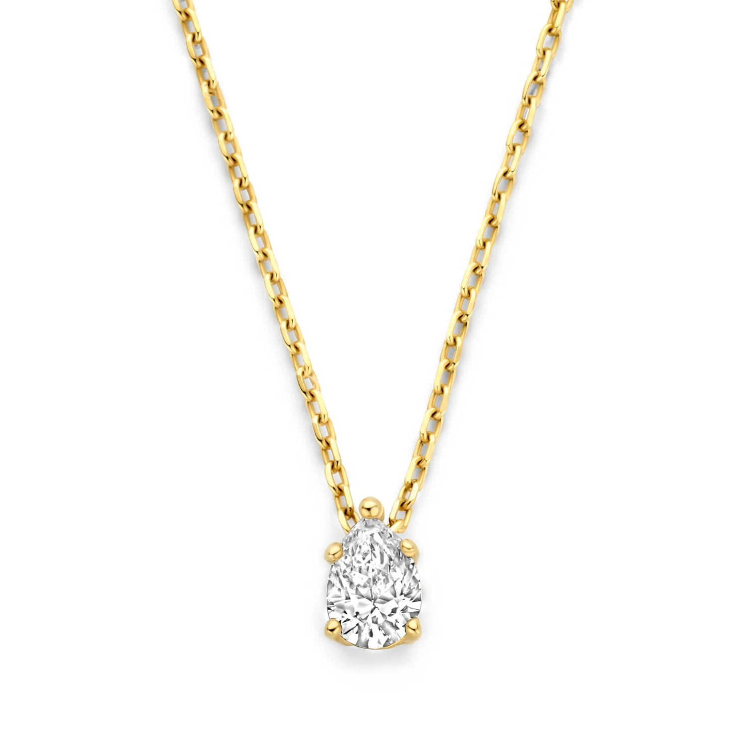 Isabel Bernard De la Paix Eloise 14 karat gold necklace with diamond 0.15 carat IBD350026 - Image 5