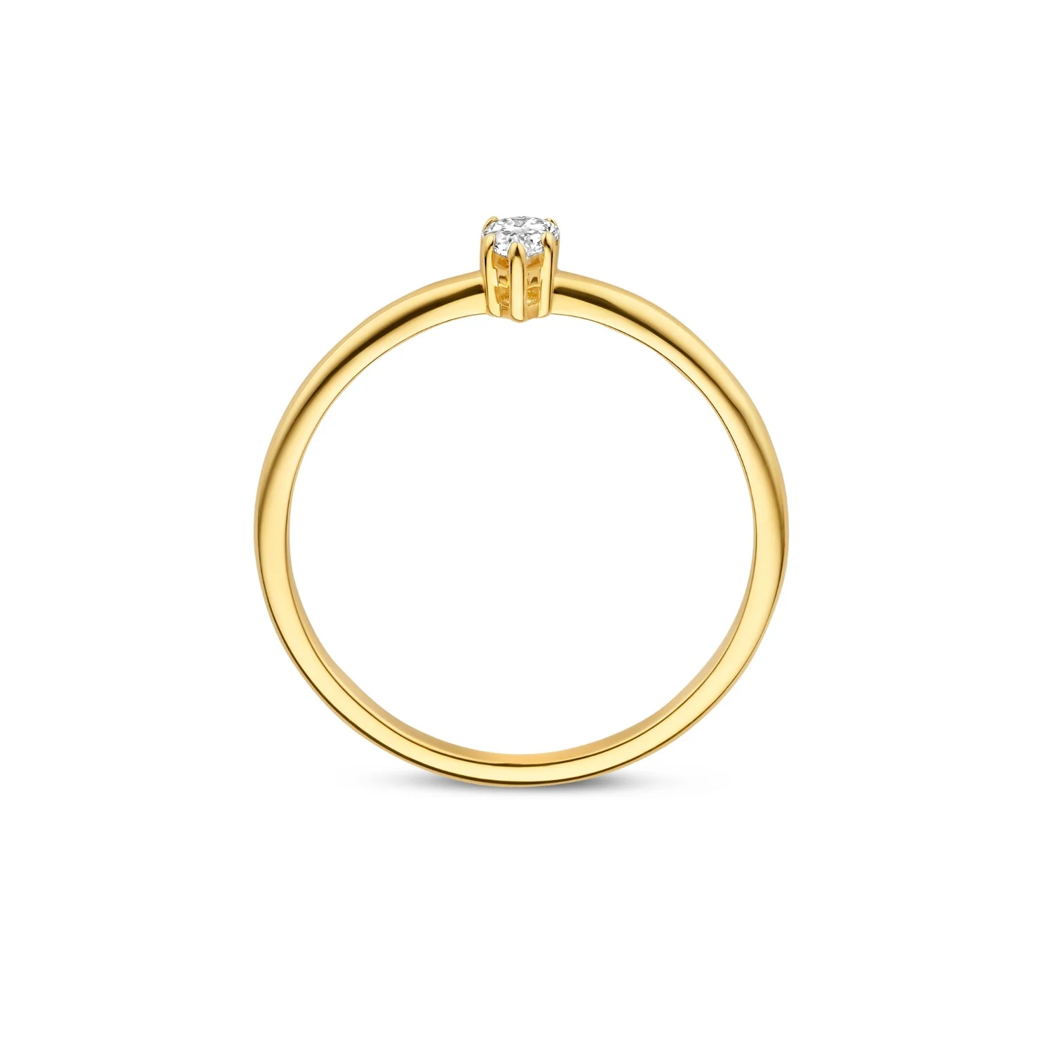 Isabel Bernard De la Paix Eloise 14 karat gold ring with diamond 0.15 carat IBD330044-52 - Image 6