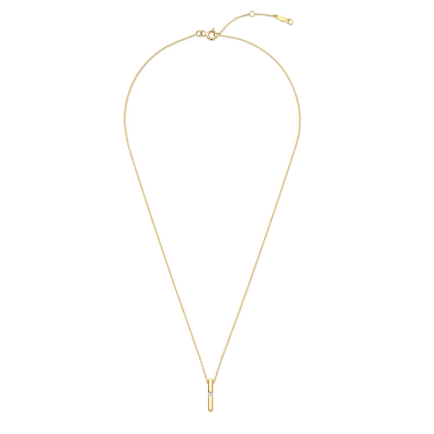 Isabel Bernard De la Paix Flavie 14 Karat gold necklace with diamond 0.03 carat IBD350027 - Image 5