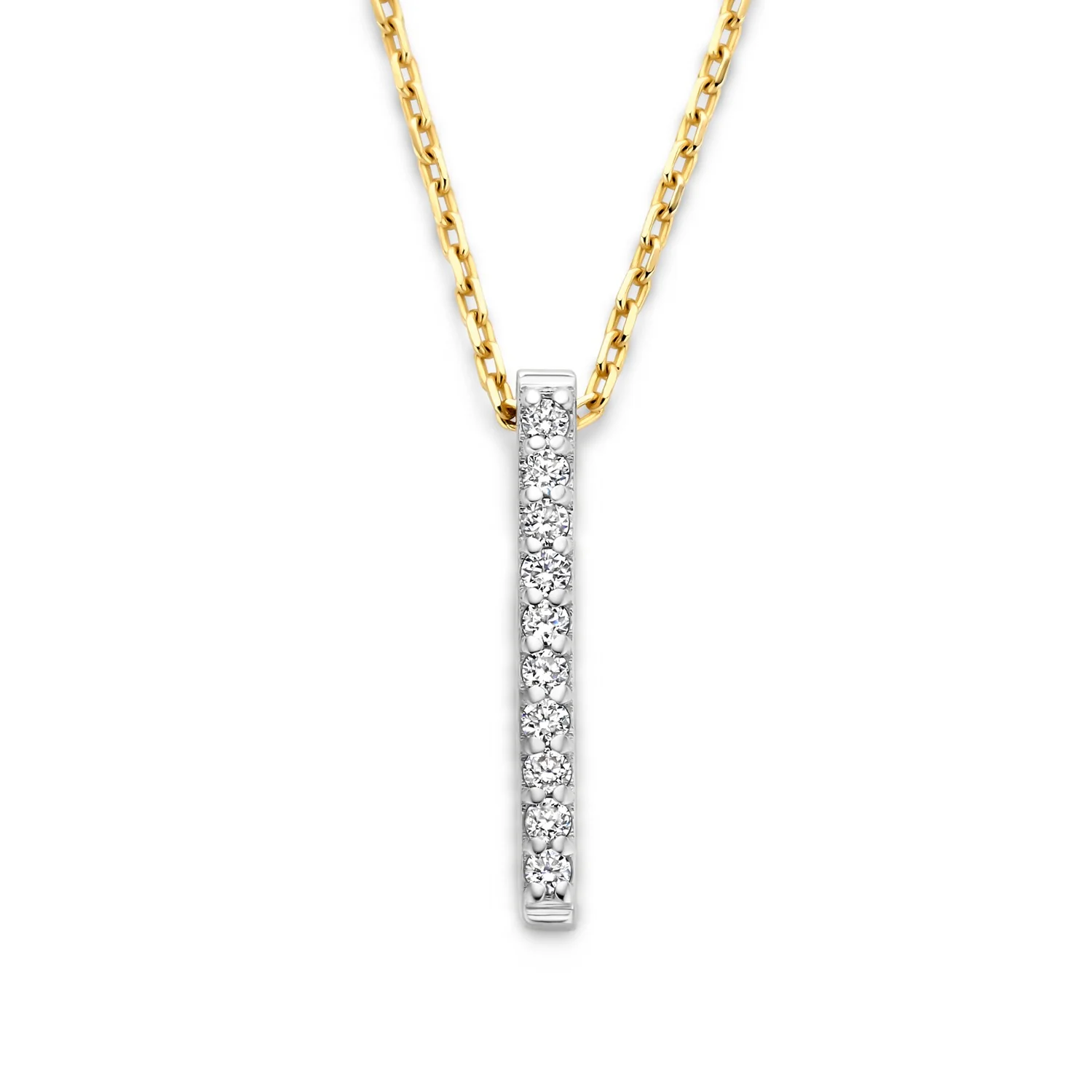 Isabel Bernard De la Paix Flavie 14 Karat gold necklace with diamond 0.06 carat IBD350032 - Image 5