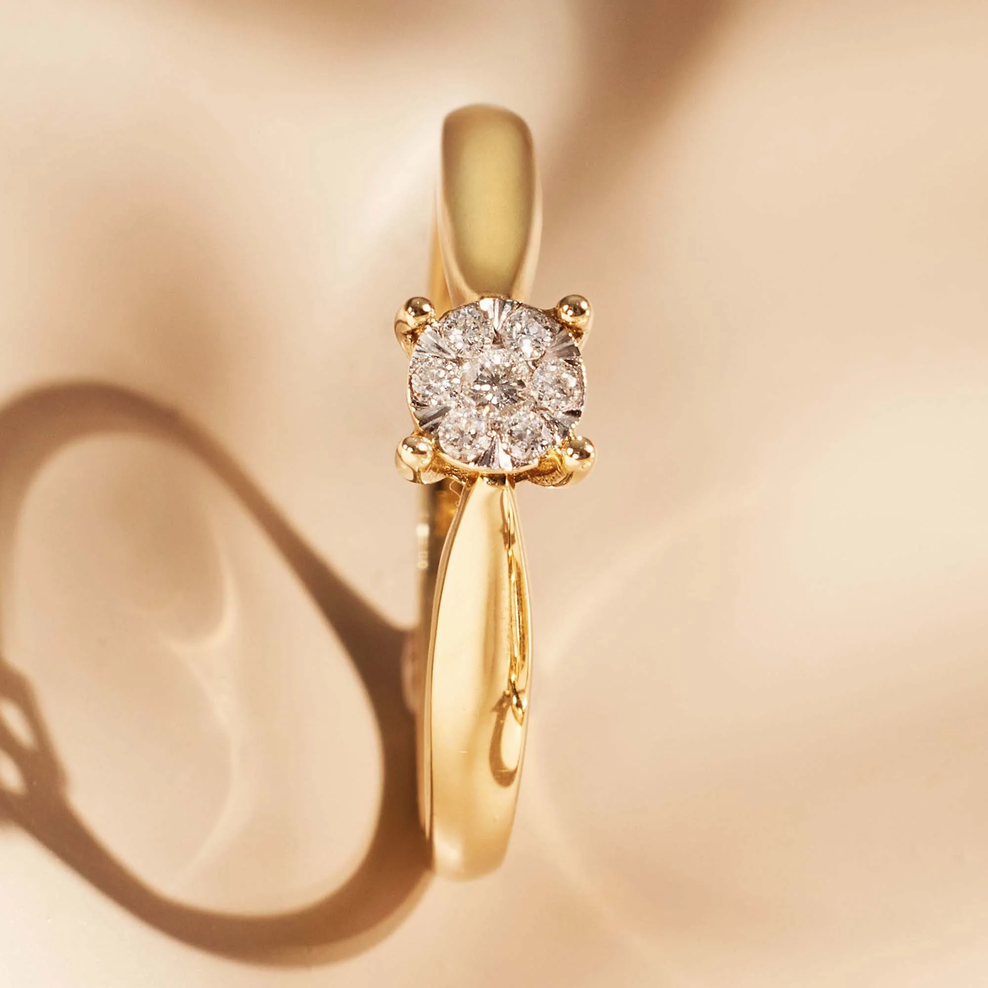Isabel Bernard De la Paix Hanaé 14 Carat Gold Ring | diamond 0.08 ct | IBD330007-50 - Image 4