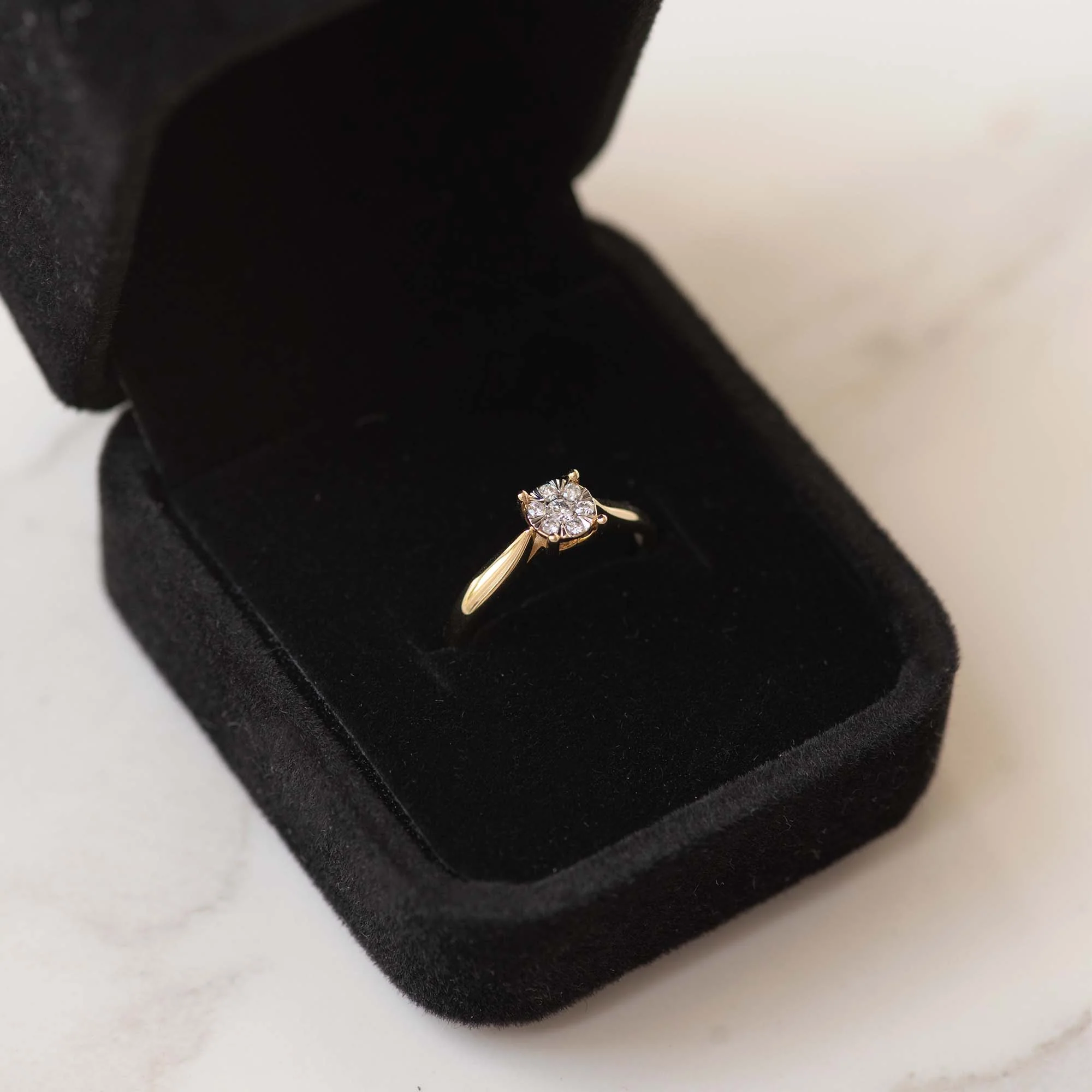 Isabel Bernard De la Paix Hanaé 14 Carat Gold Ring | diamond 0.08 ct | IBD330007-50 - Image 5