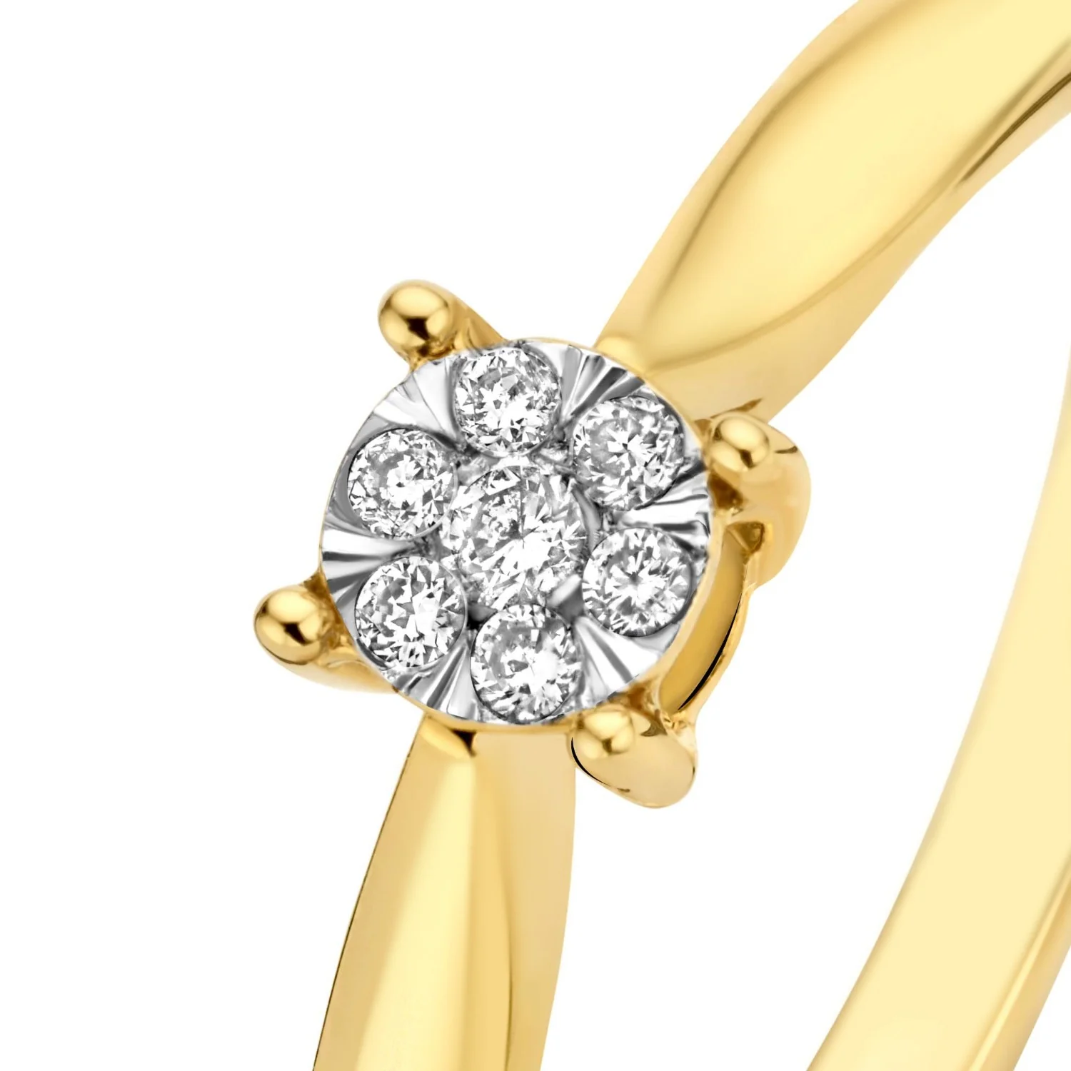 Isabel Bernard De la Paix Hanaé 14 Carat Gold Ring | diamond 0.08 ct | IBD330007-50 - Image 6