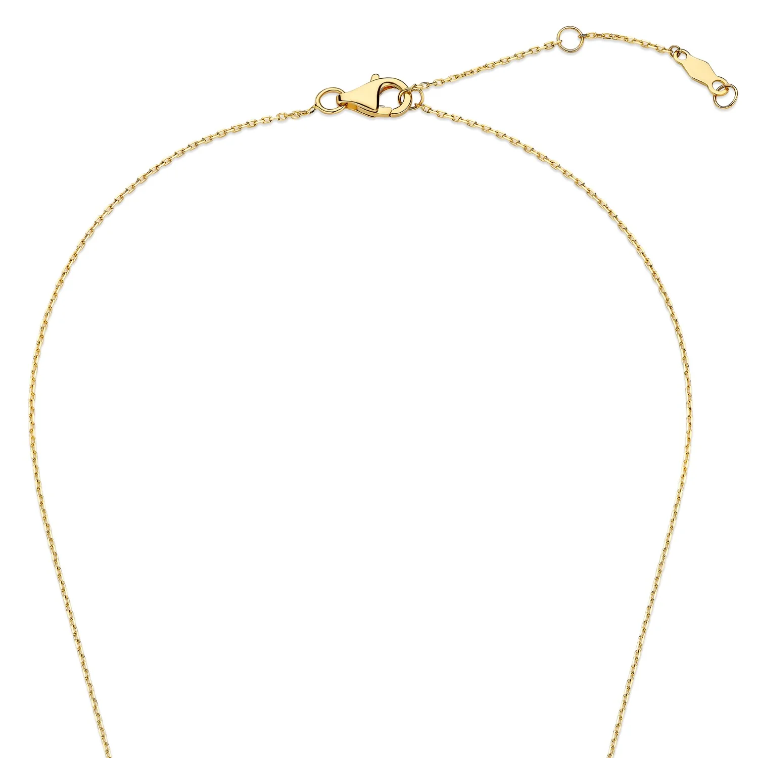 Isabel Bernard De la Paix Hanaé 14 Carat Golden Necklace | diamond 0.08 ct | IBD350007 - Image 8