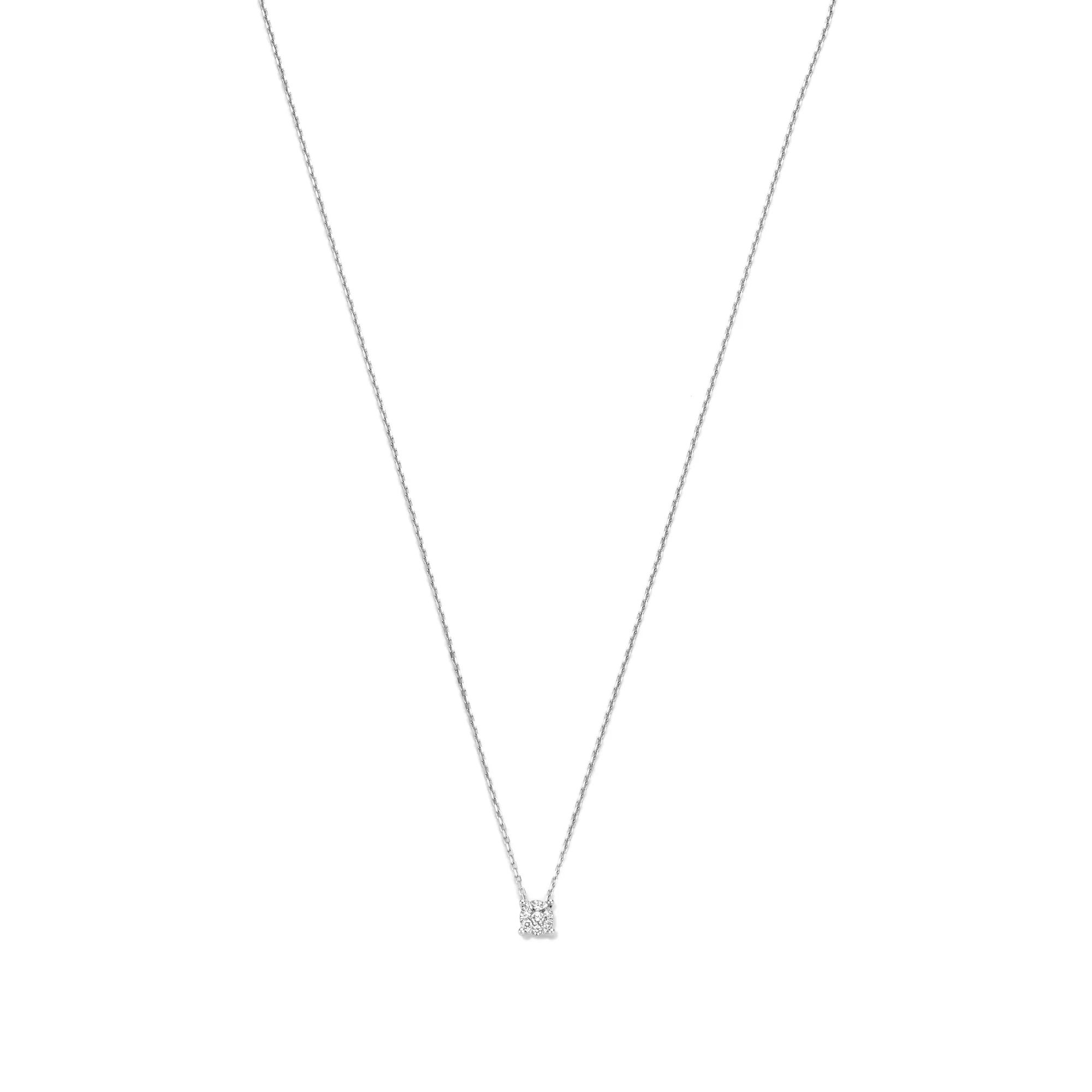 Isabel Bernard De la Paix Hanaé 14 Carat Whitegold Necklace | diamond 0.08 ct | IBD350009 - Image 6