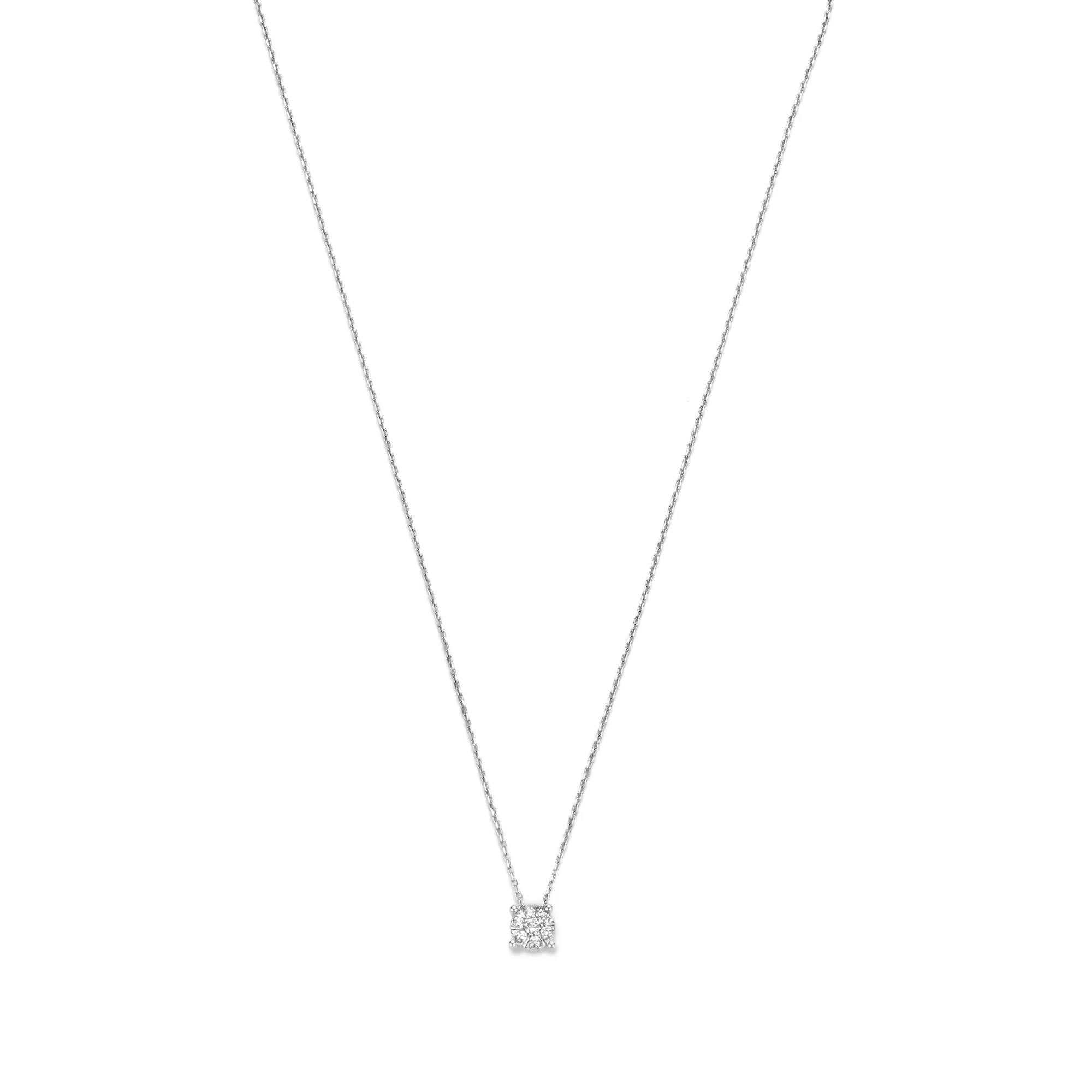 Isabel Bernard De la Paix Hanaé 14 Carat Whitegold Necklace | diamond 0.14 ct | IBD350010 - Image 6