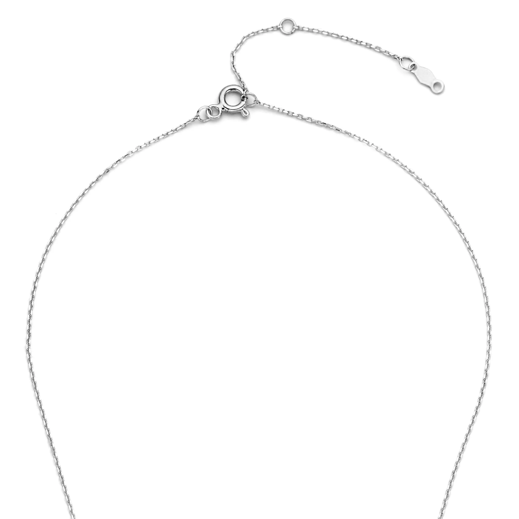 Isabel Bernard De la Paix Hanaé 14 Carat Whitegold Necklace | diamond 0.14 ct | IBD350010 - Image 8