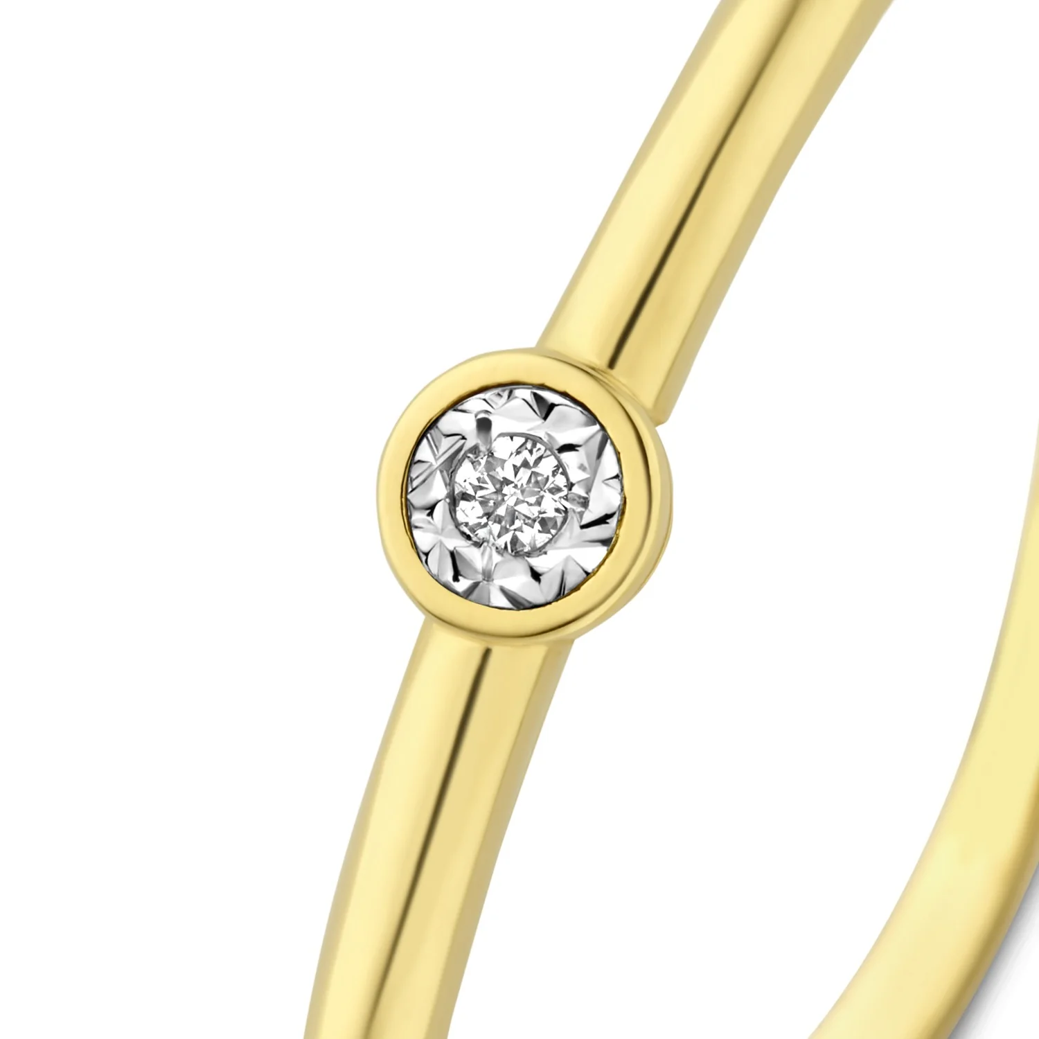Isabel Bernard De La Paix Inaya 14 Carat Gold Ring | diamond 0.01 ct | IBD330027-60 - Image 6